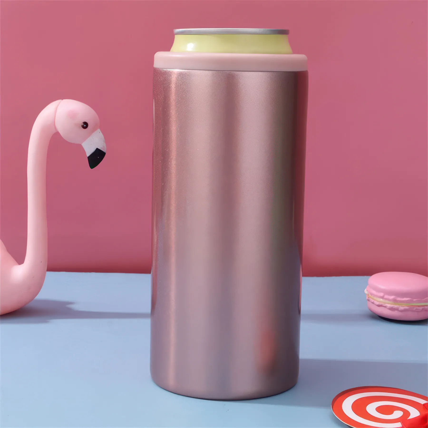 12 oz Stainless Steel Skinny Can Cooler - Image 5