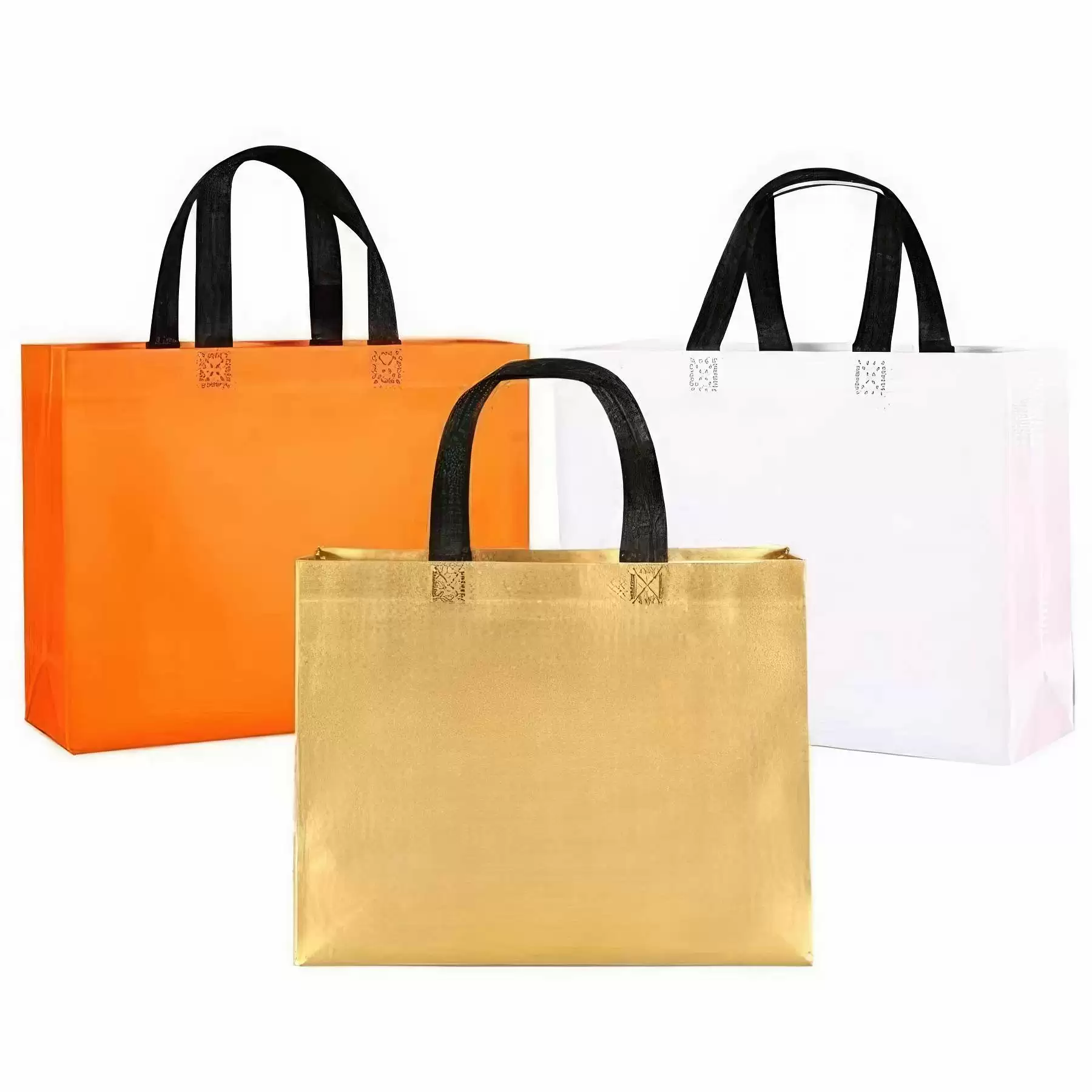 Waterproof Non-woven Tote Bag For Shopping 15.7 x 11.8 x 4 inch - Image 2