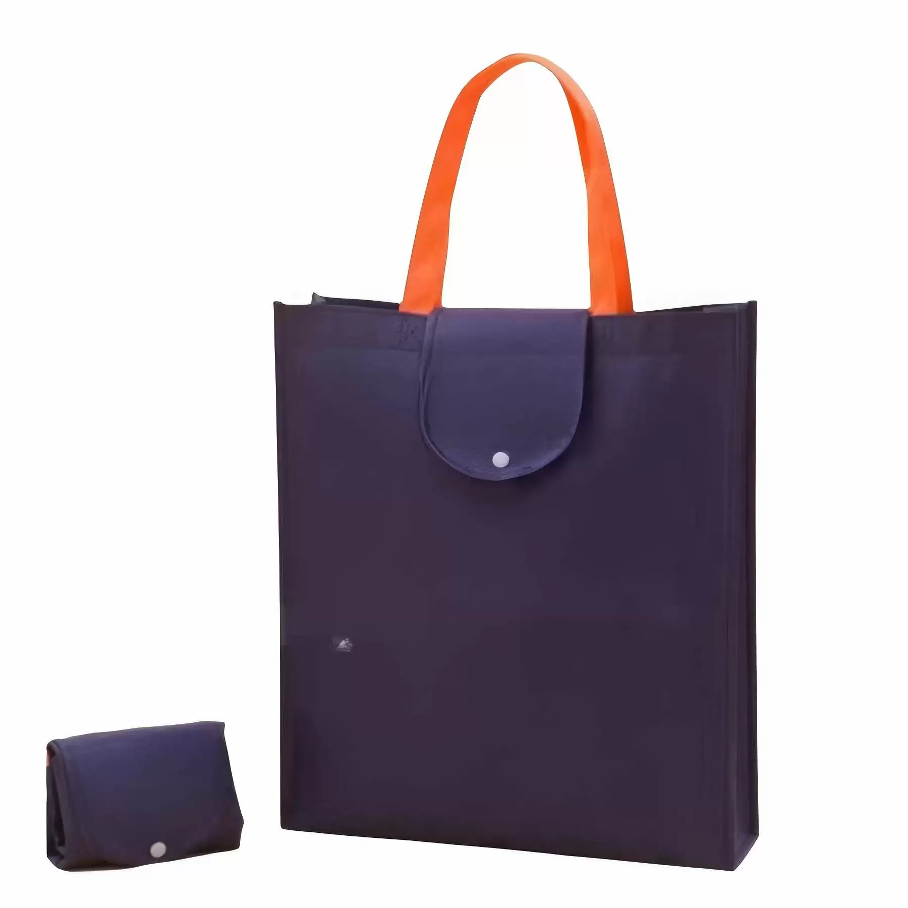 Foldable Non-woven Tote Bag 14.9 x 12.6 x 4 inch - Image 2