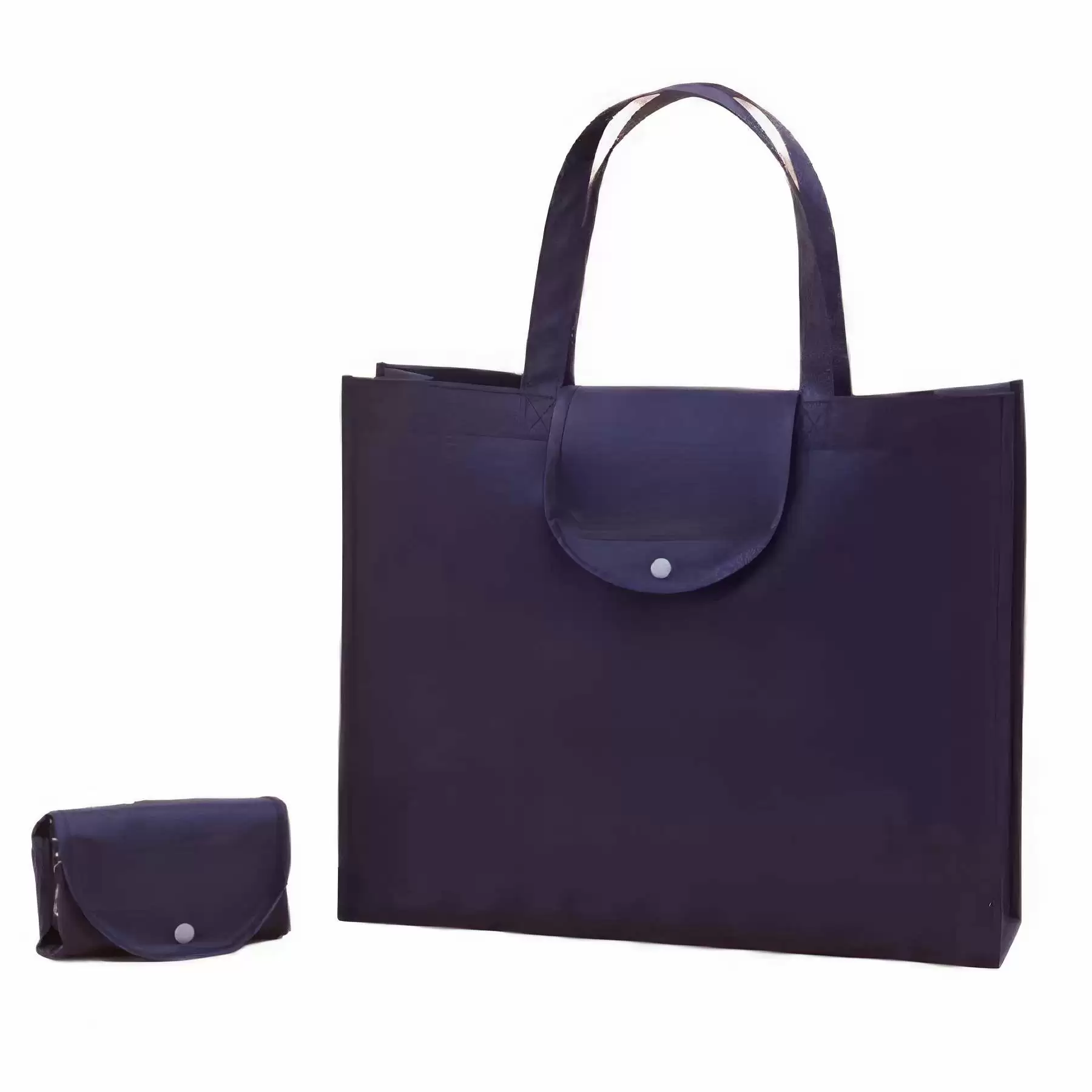 Foldable Non-woven Tote Bag For Shopping 15.7 x 11.8 x 4 inch - Image 2