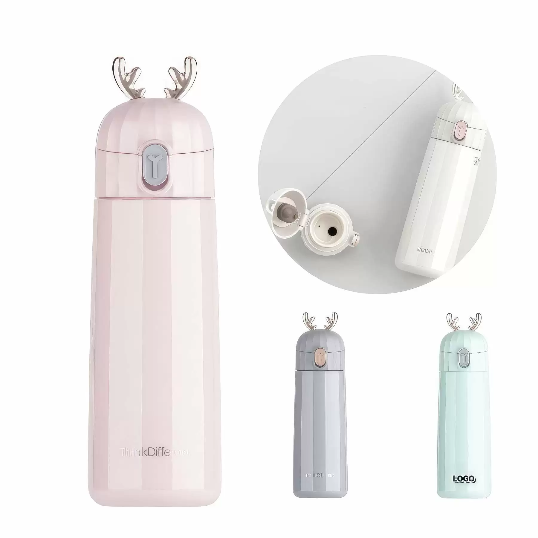 Antlers Stainless Steel Vacuum Insulated Water Bottle