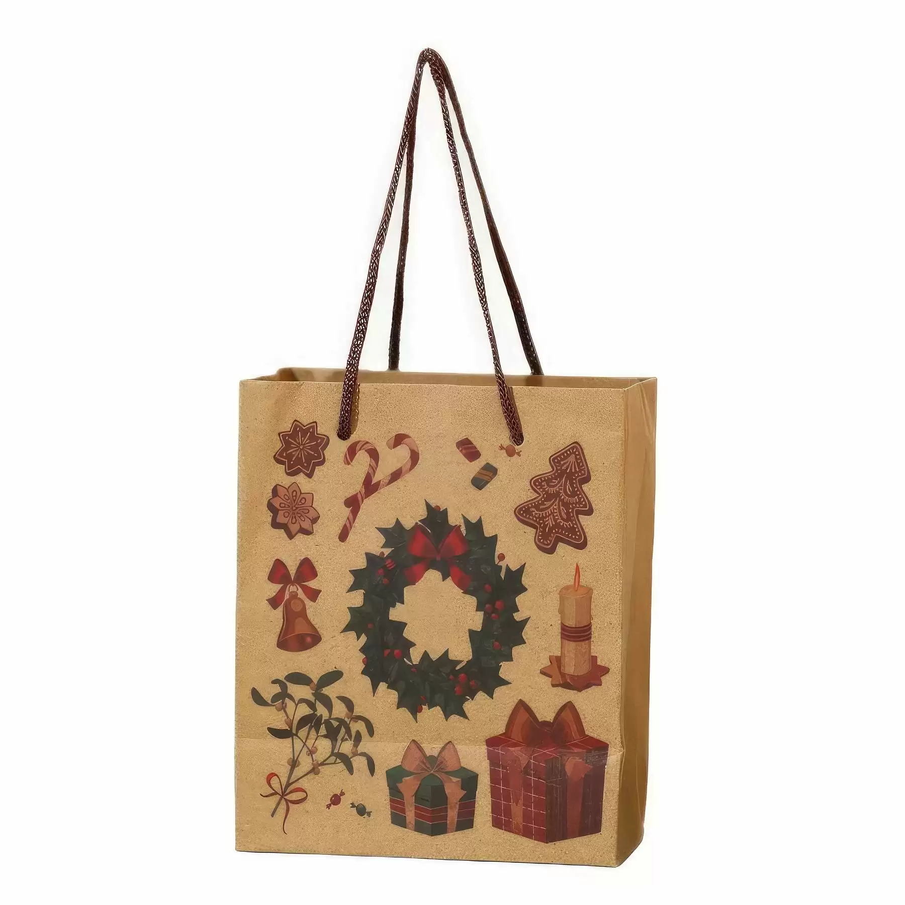 Christmas Kraft Paper Gift Bag - Image 2