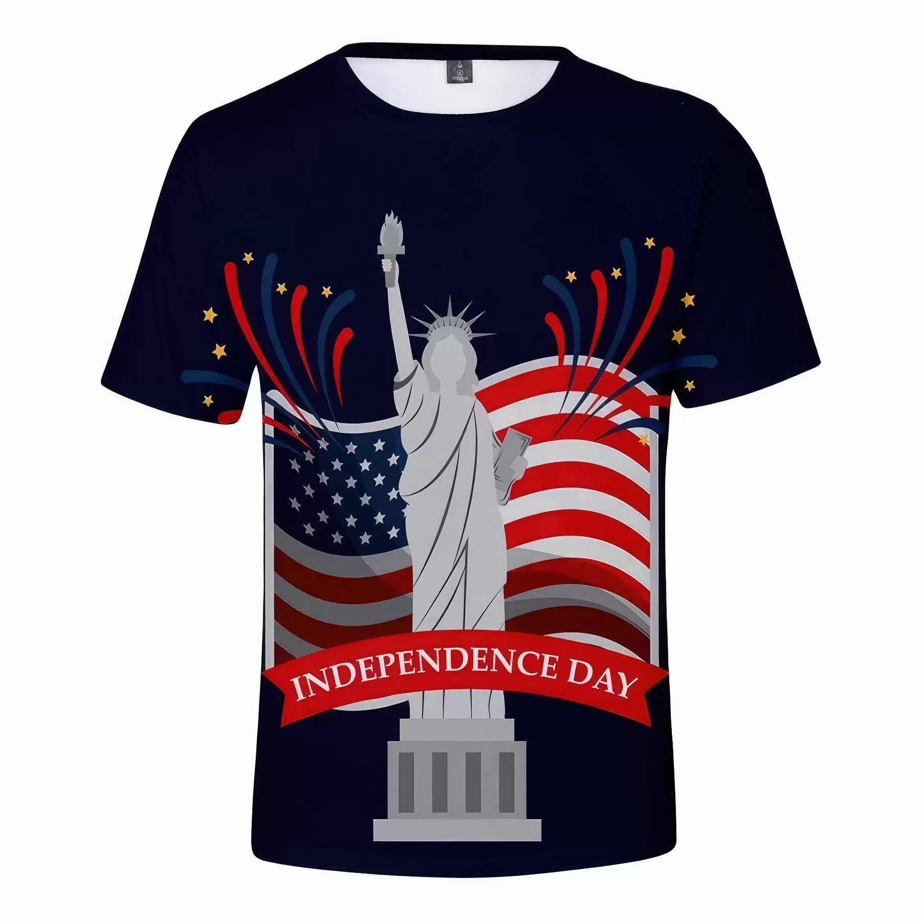Customized American Flag 4th of July Patriotic T-Shirt - Image 2