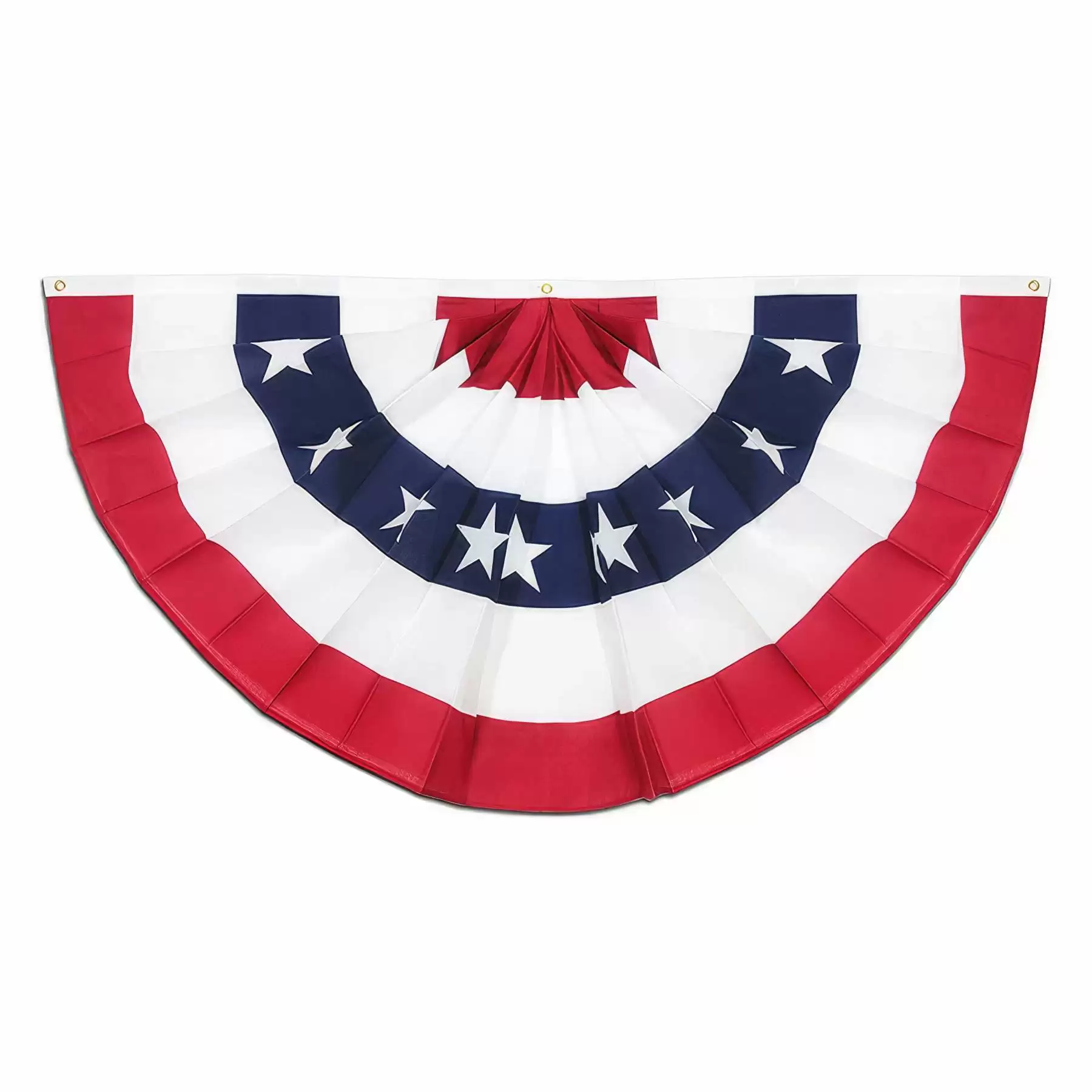 4th of July Pleated Fan Flags Outdoor Decorations - Image 2