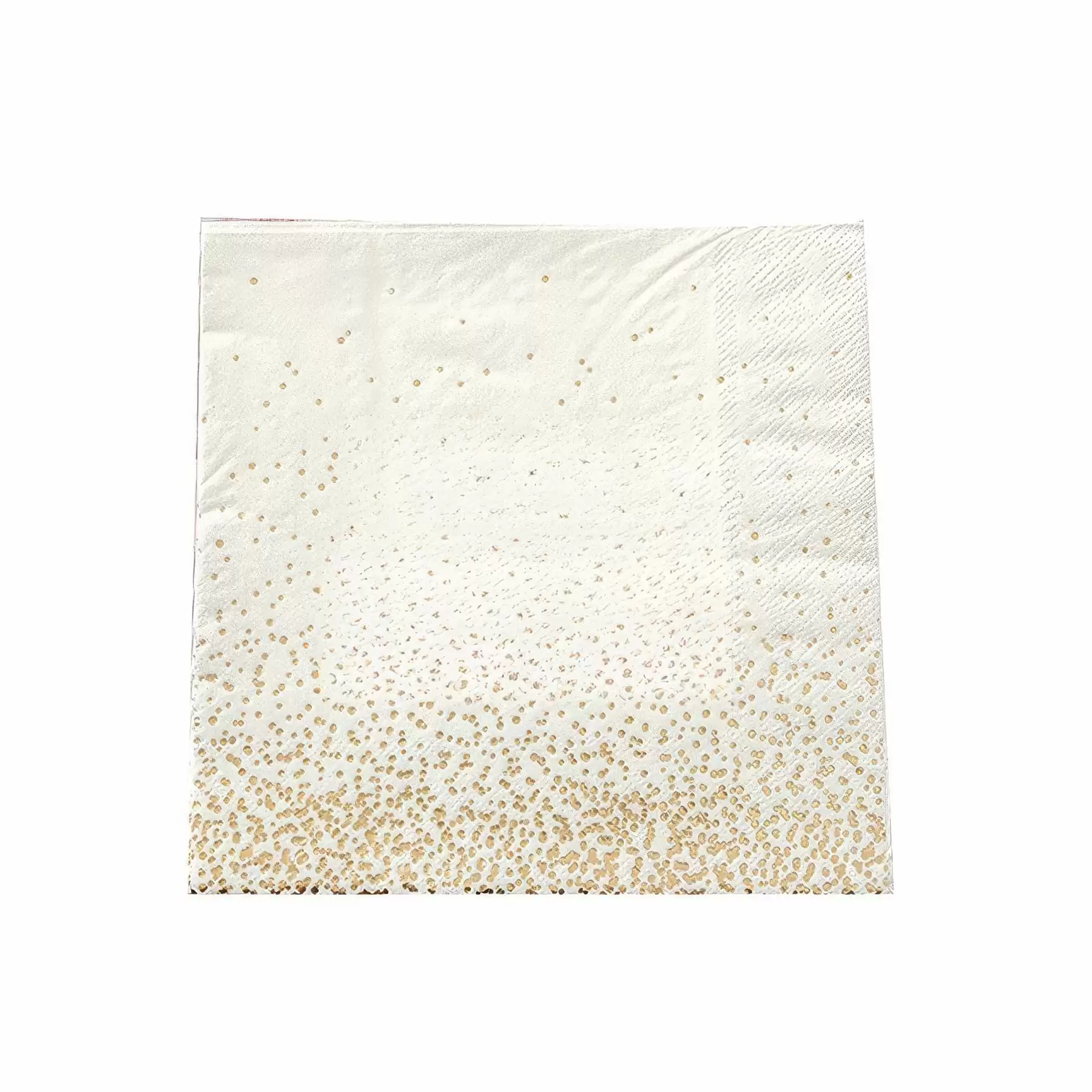 Custom Gold Dot Confetti Paper Napkins - Image 2