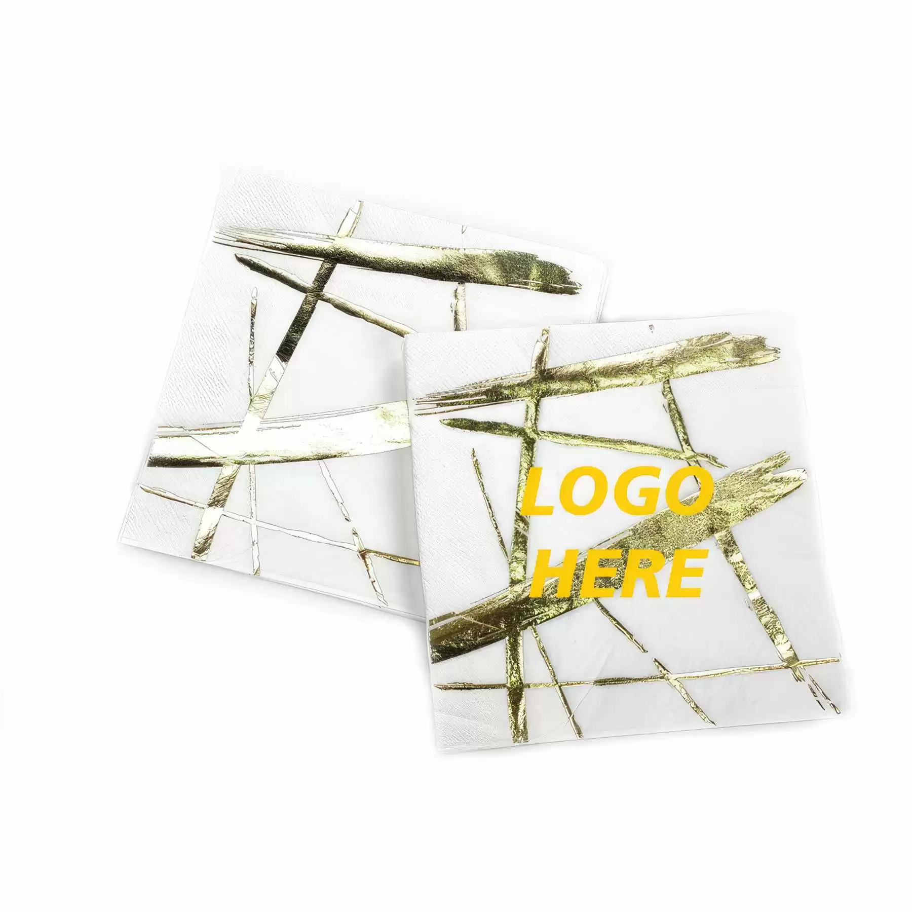 Custom Gold Stamping Disposable Paper Napkins