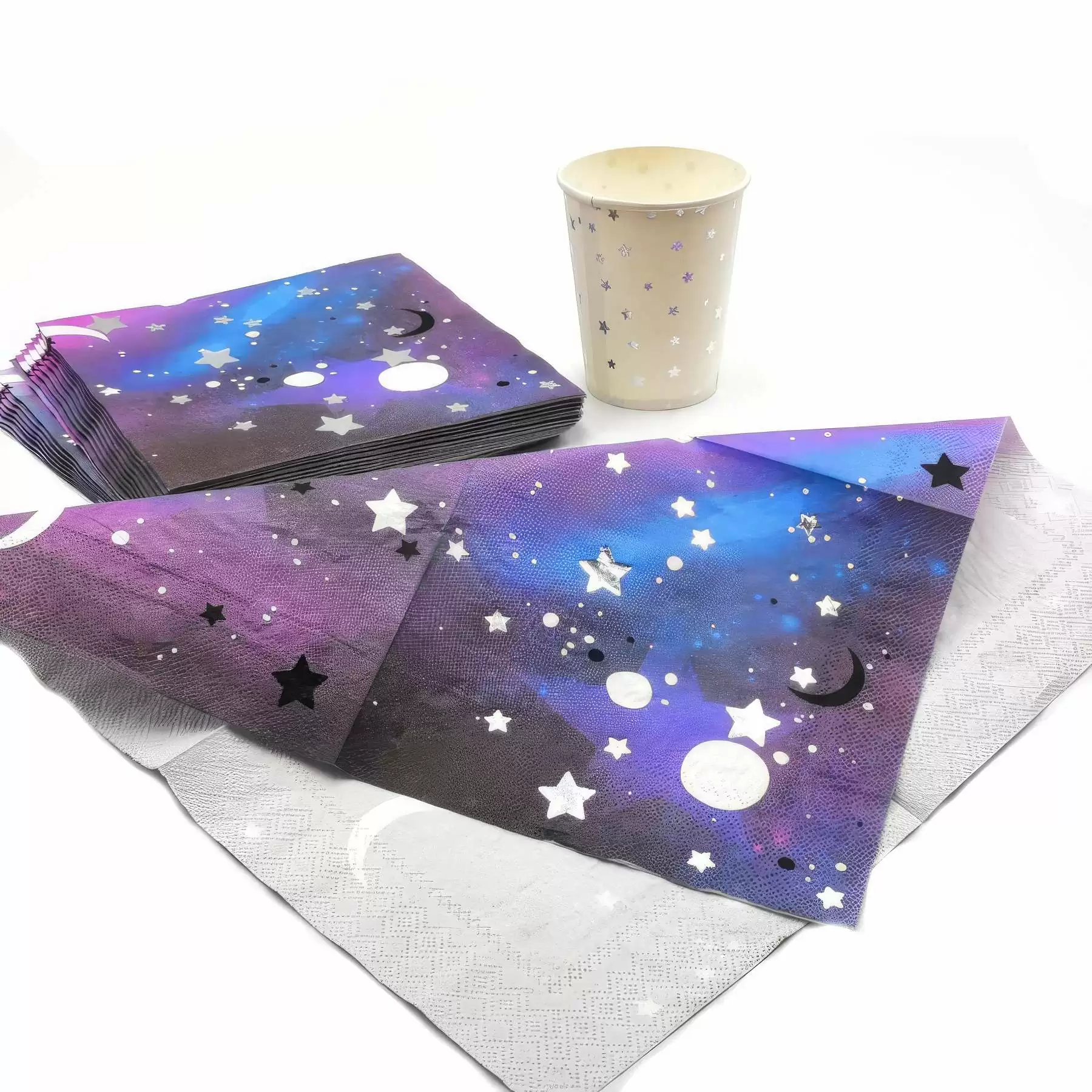 Custom Starry Night Luncheon Napkins - Image 2