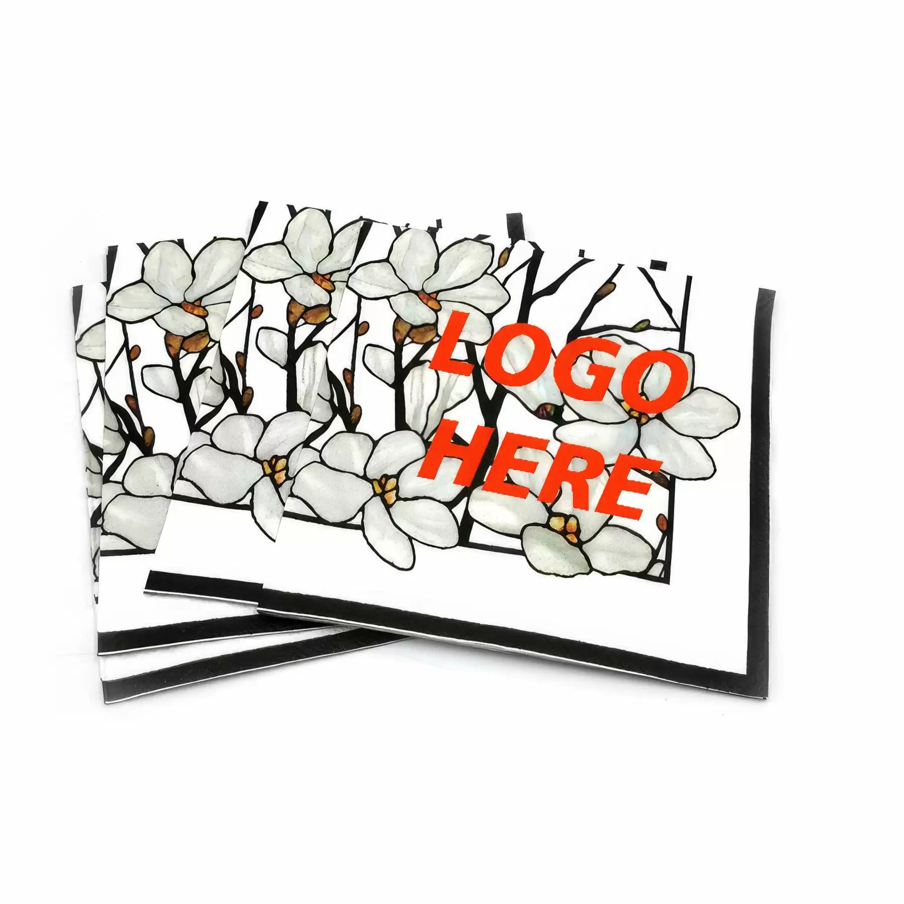 Custom Gold Foil Disposable Floral Paper Napkins