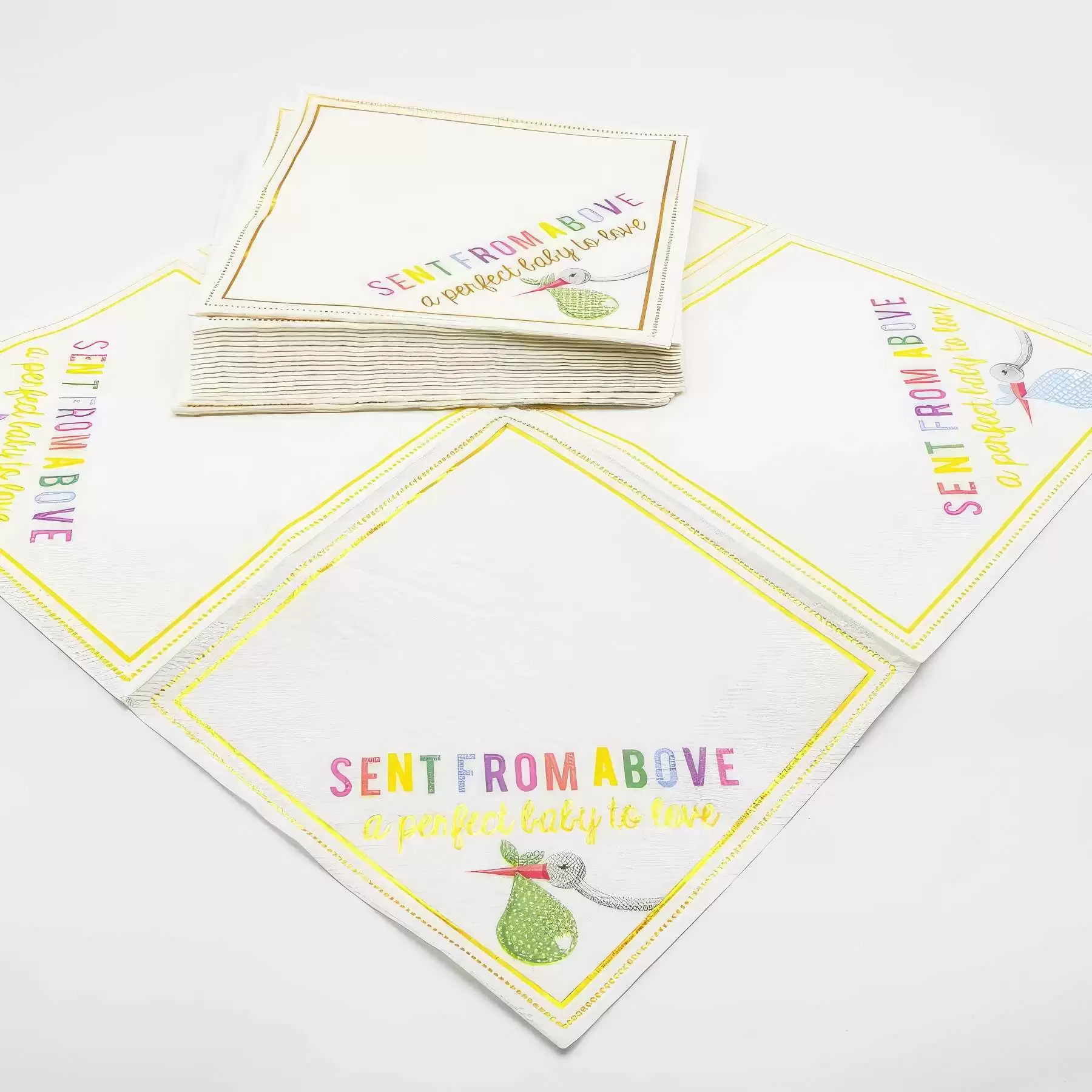 Custom Gold Foil Disposable Paper Napkins - Image 2