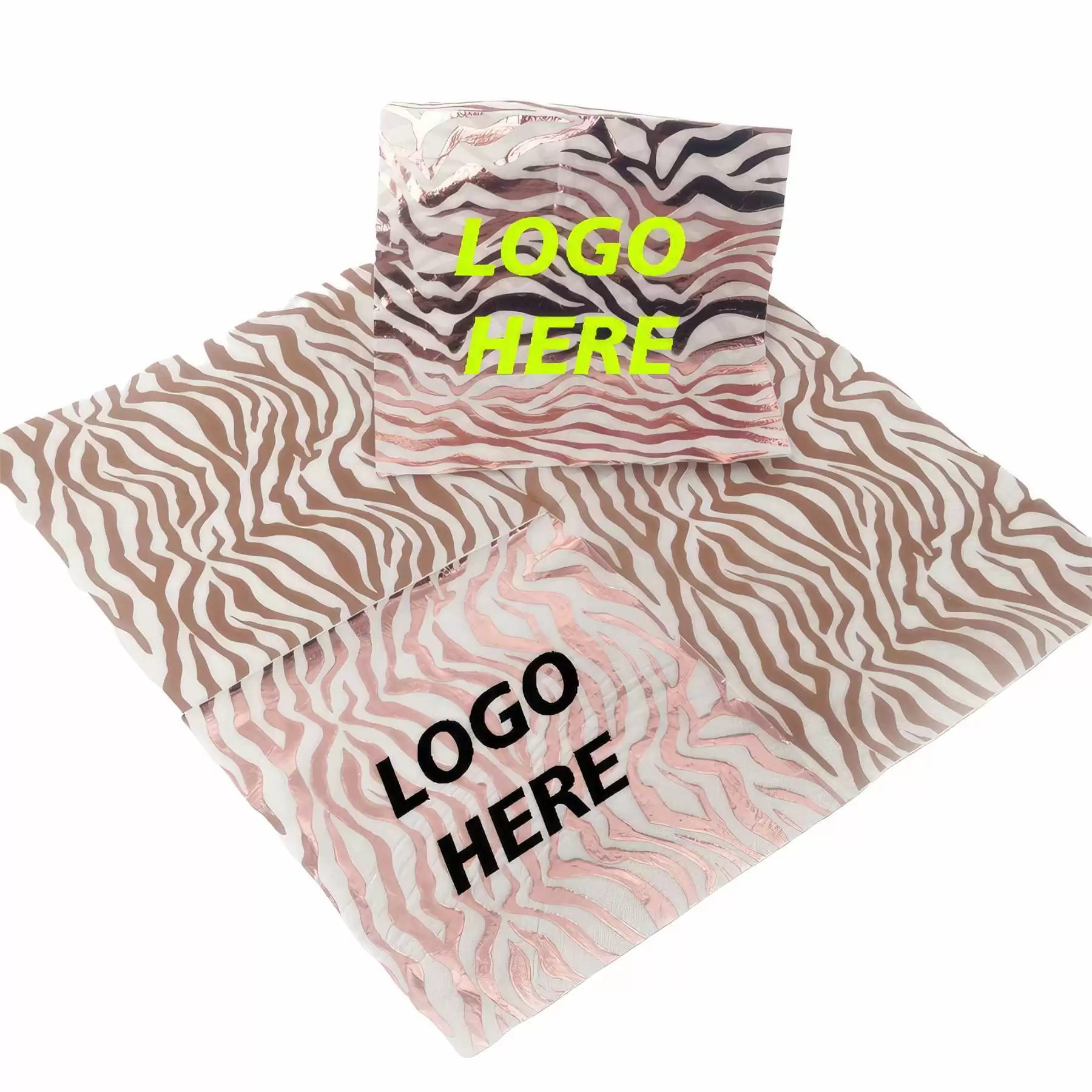 Custom Unique Gold Foil Disposable Paper Napkins