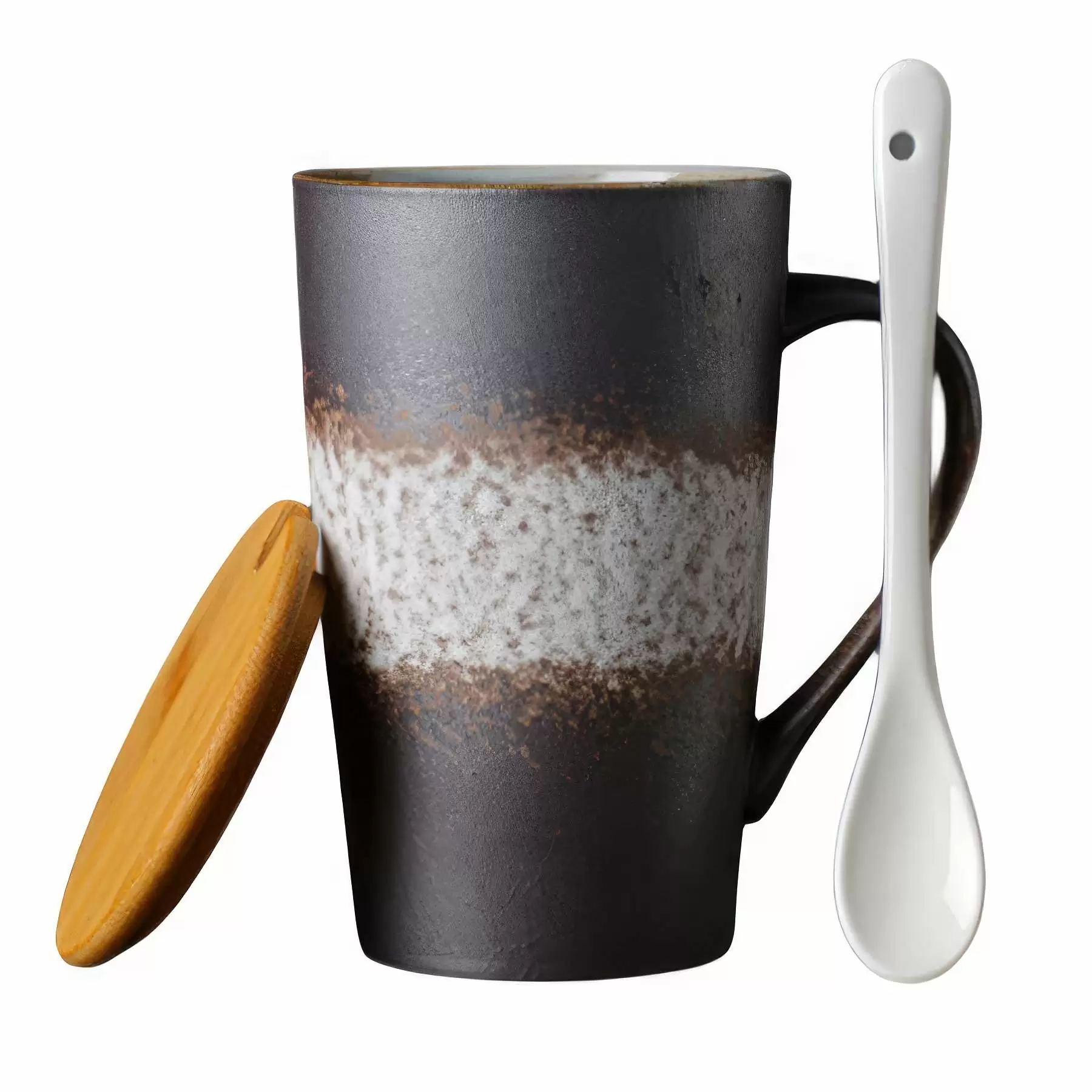 Custom 14 Oz Frosted Ceramic Coffee Mug - Image 2