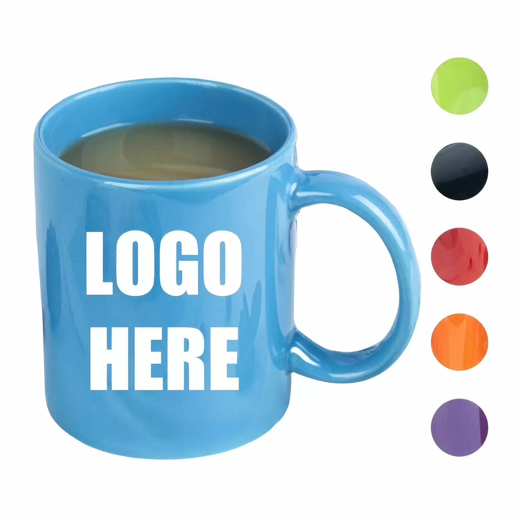 Custom 12 Oz Creative Solid Color Ceramic Mug