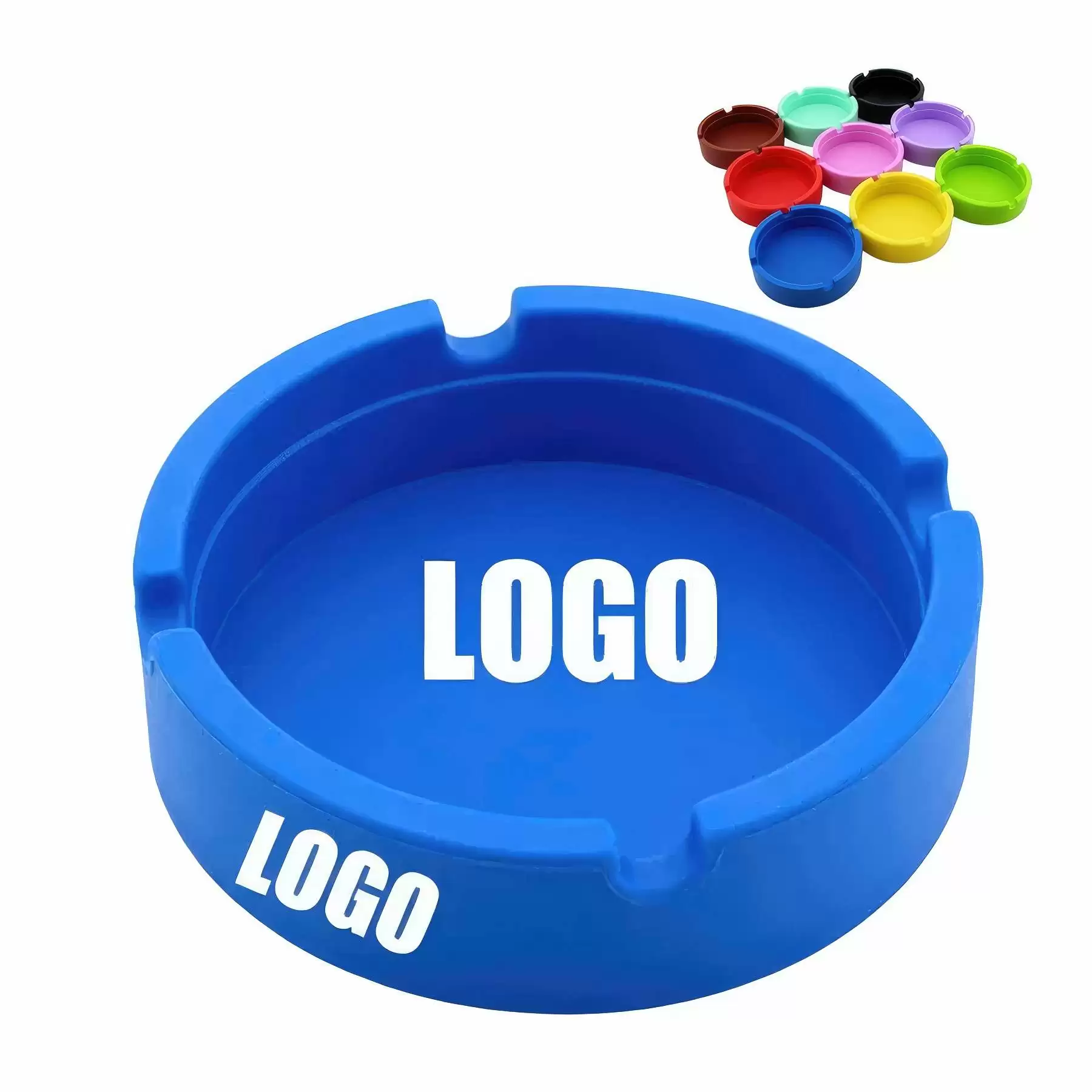 Custom High Temperature Resistant Circular Silicone Ashtray
