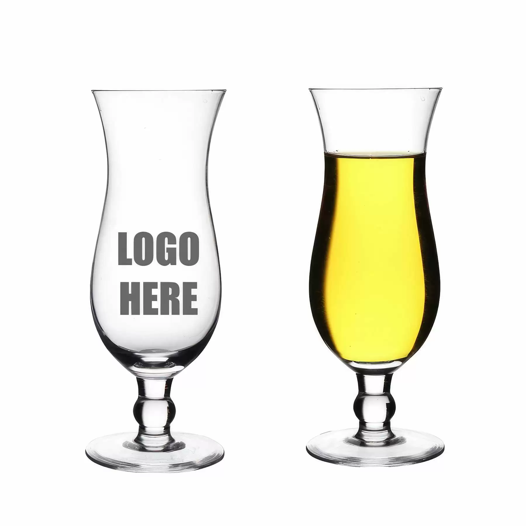 Custom 15 oz Hurricane Cocktail Glasses