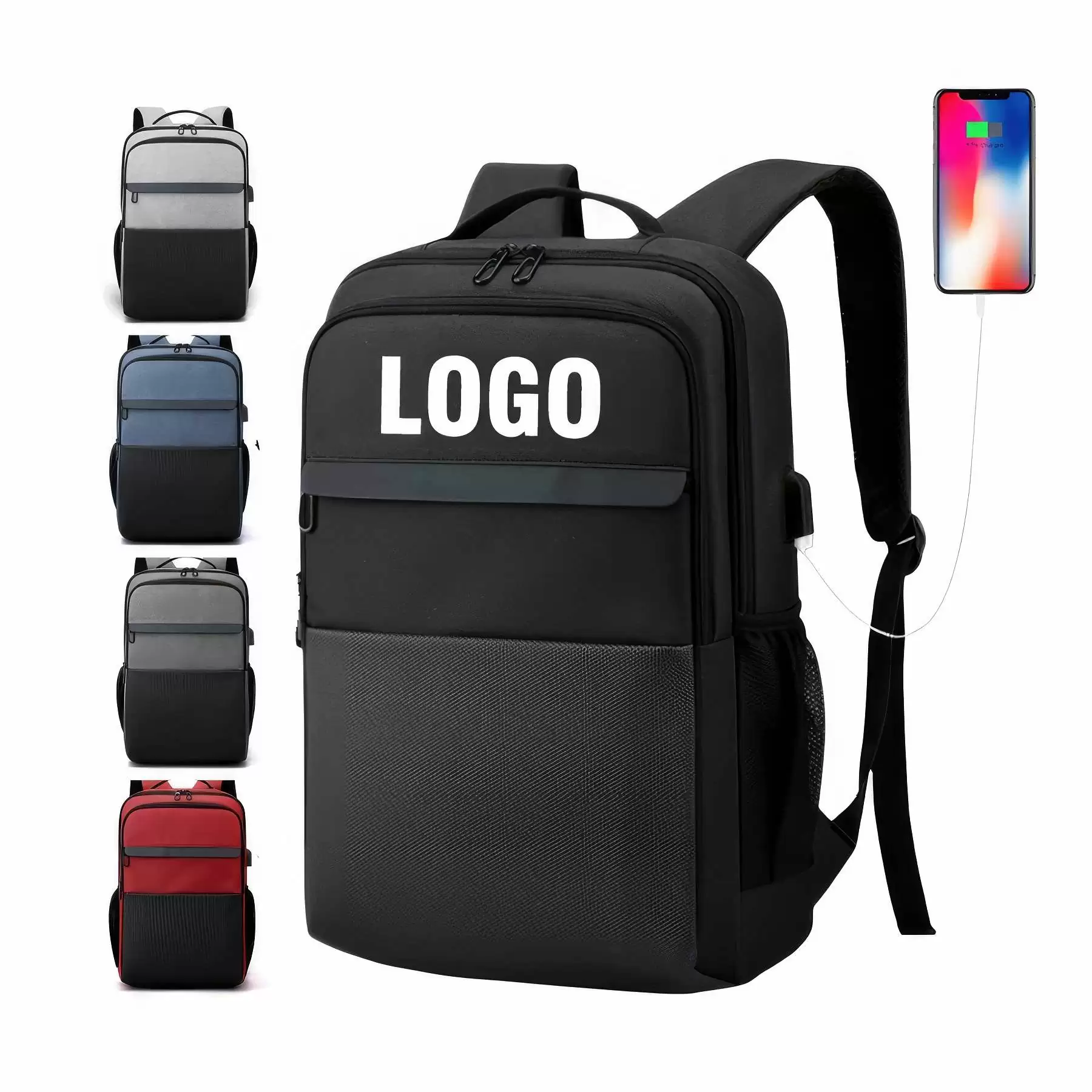 Custom Laptops Backpack with USB Charging Port