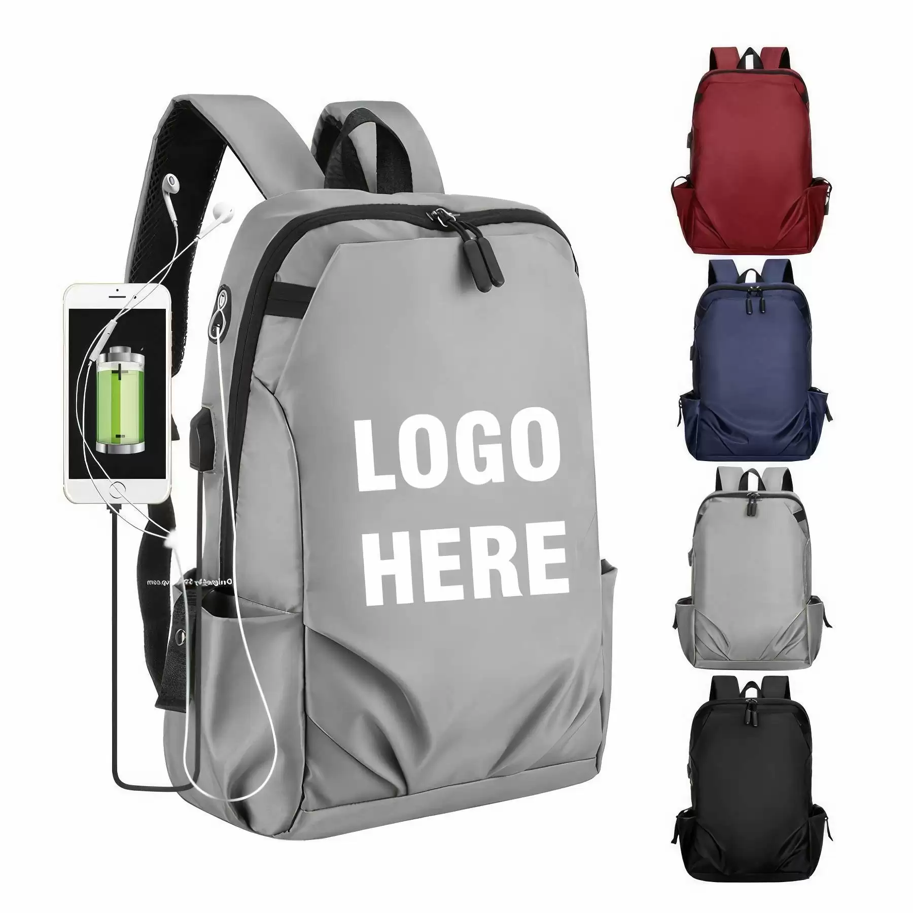 Custom Laptops Backpack with USB Charging Port