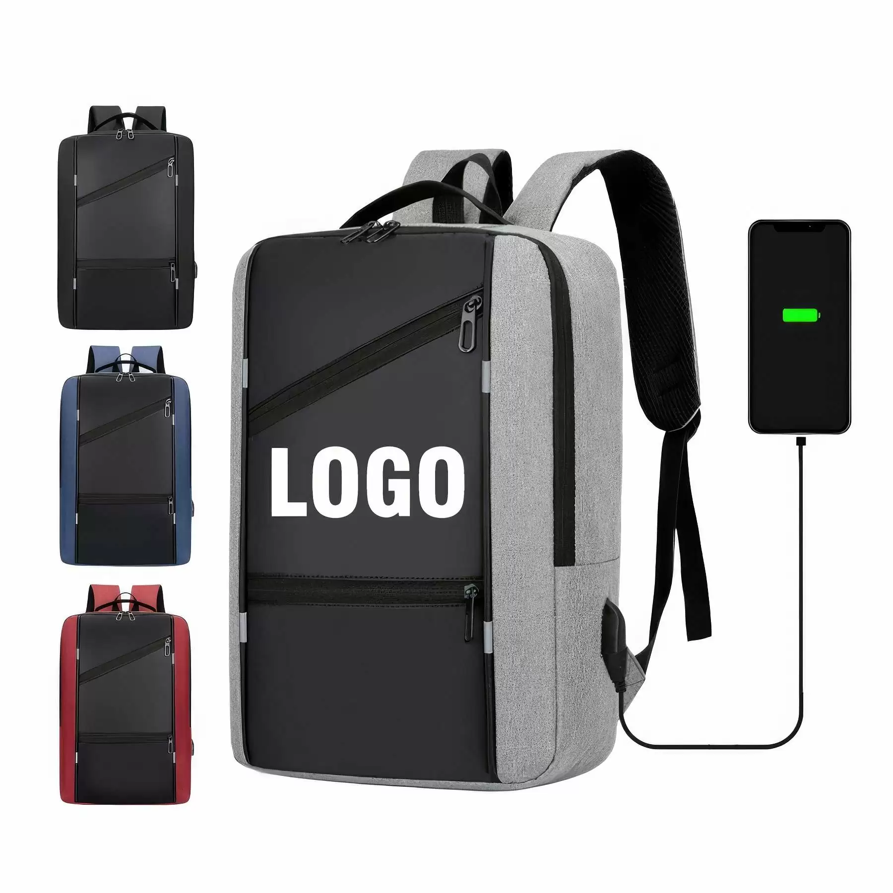 Custom Laptops Backpack with USB Charging Port