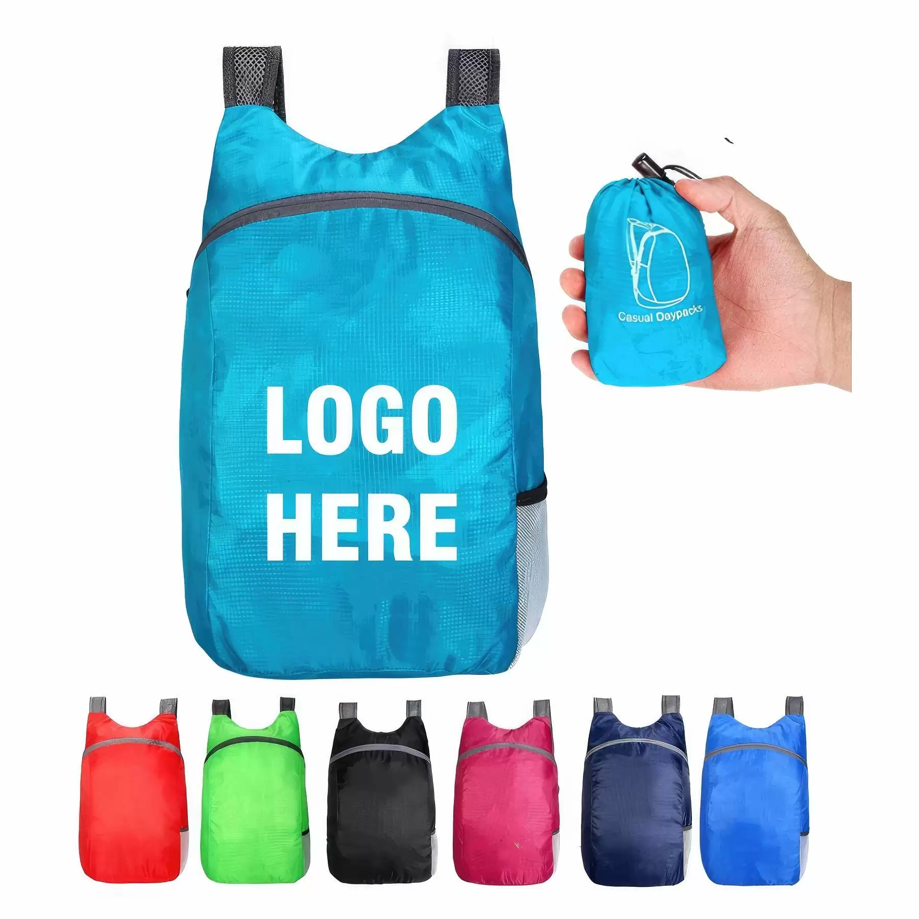 Custom Water Resistant Lightweight Packable Backpack