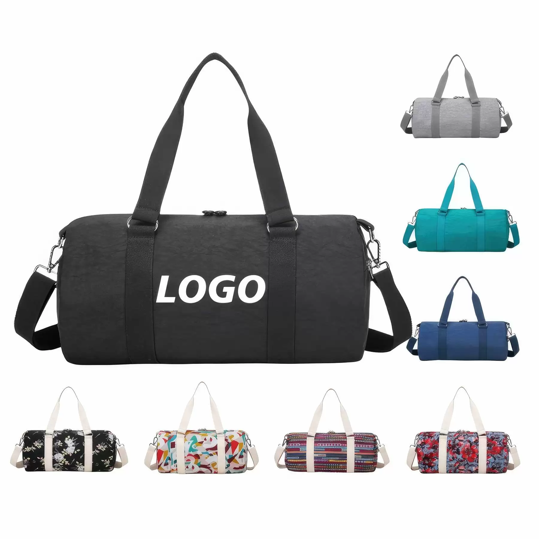 Custom Canvas Gym Sports Travel Duffel Bags
