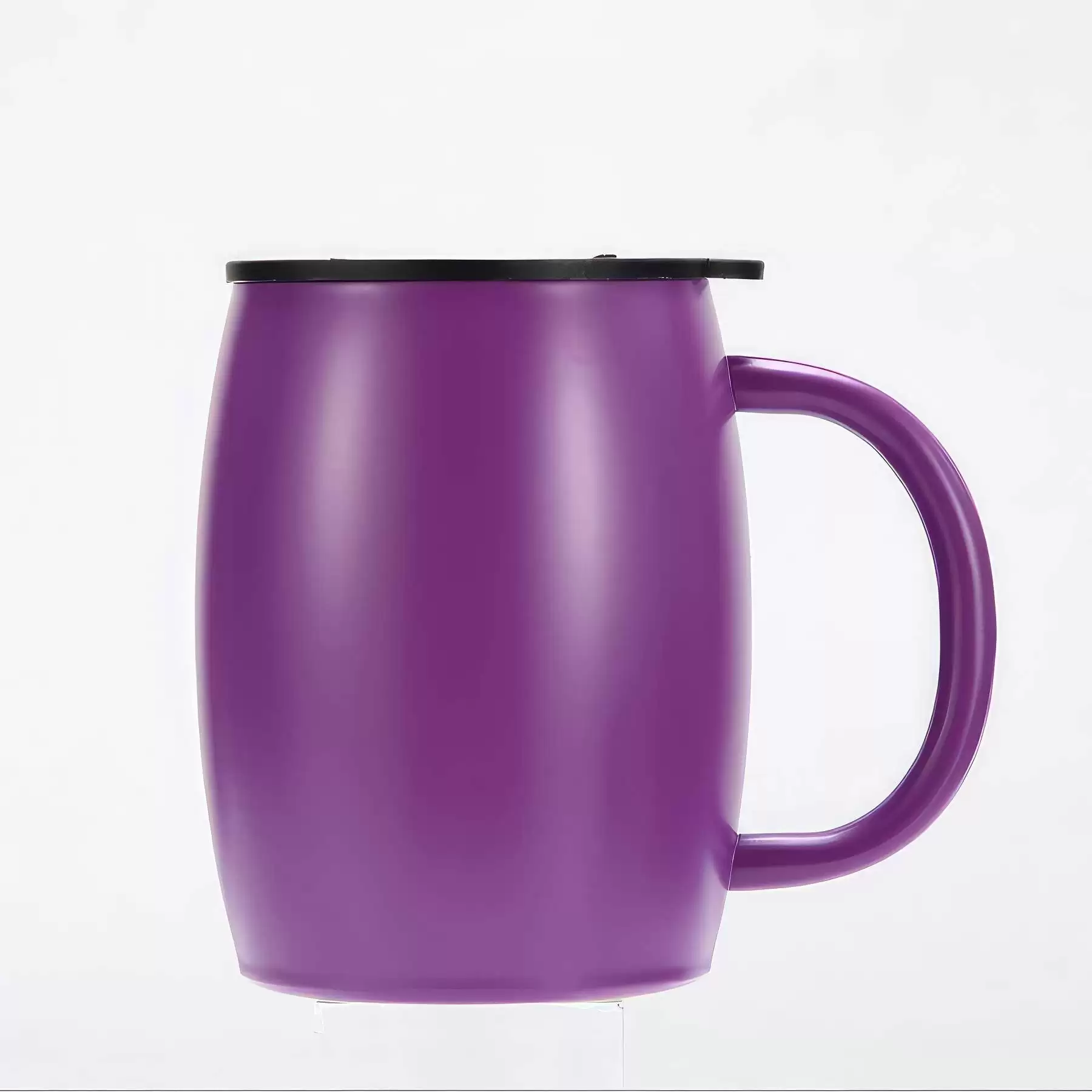 Custom 14 oz Double Wall Coffee Cups With Lid & Handle - Image 2