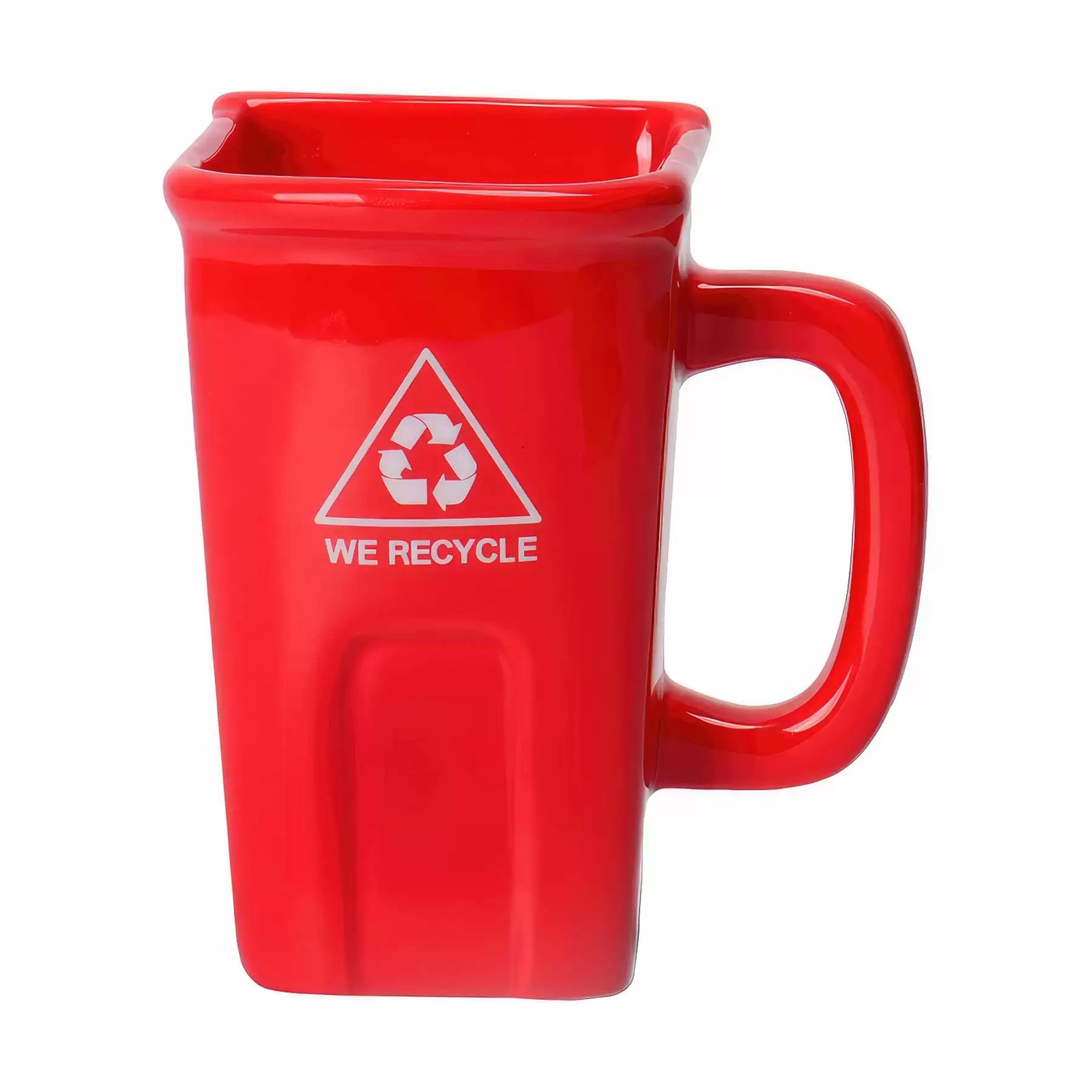 Custom 12 oz Ceramic Funny Trash Can Mug - Image 2