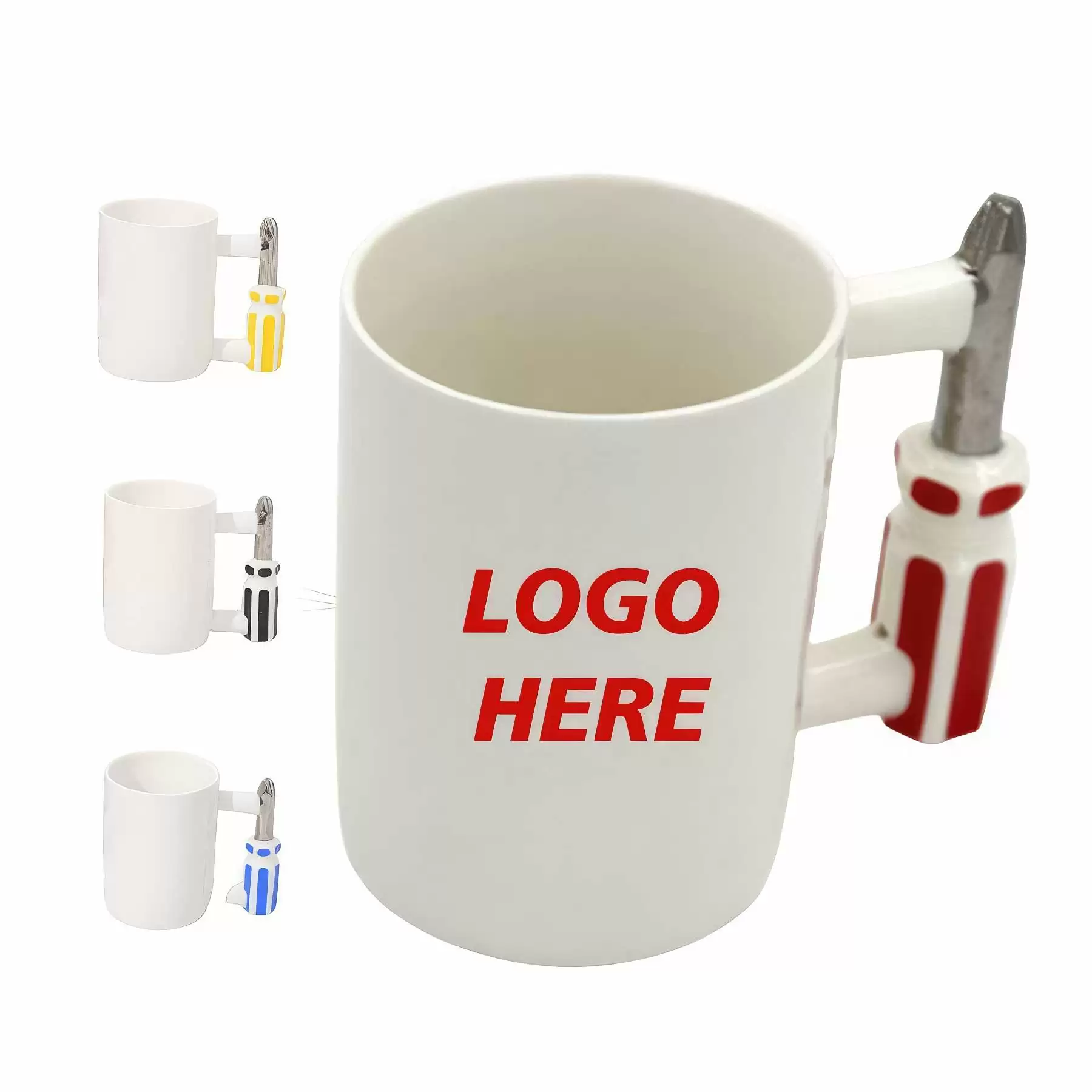 Custom 17 oz Tool Shaped Ceramic Mug