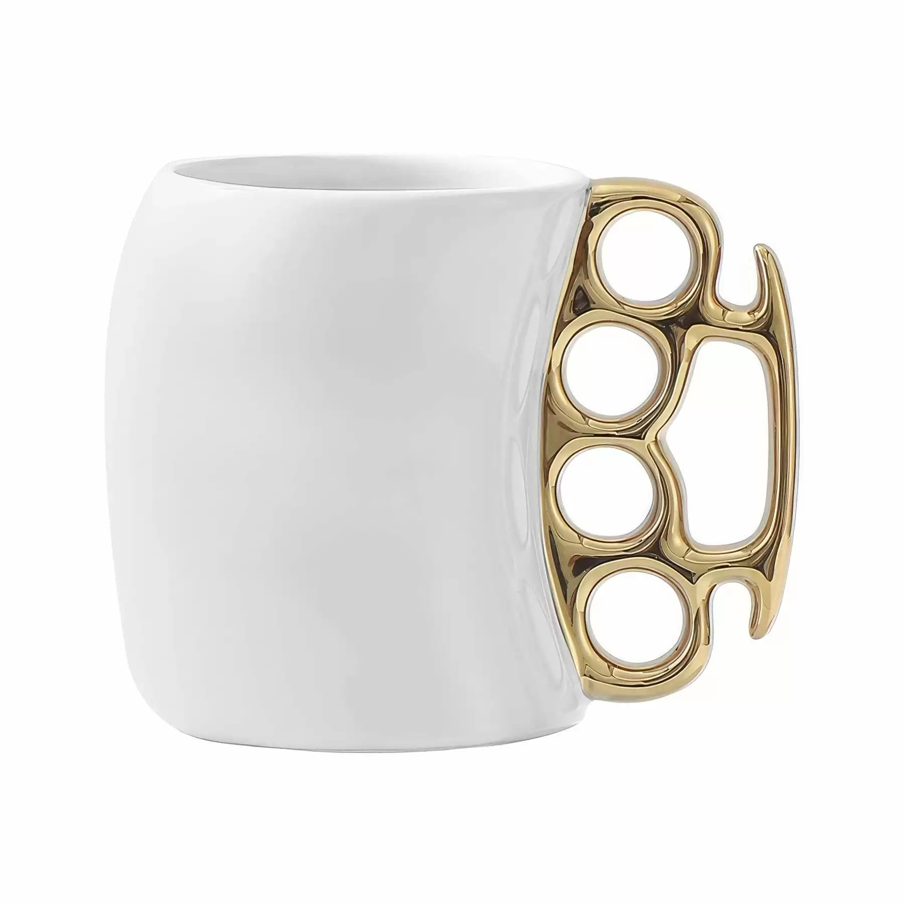 Custom 13.5 oz Fisticup Ceramic Knuckleduster Mug - Image 2