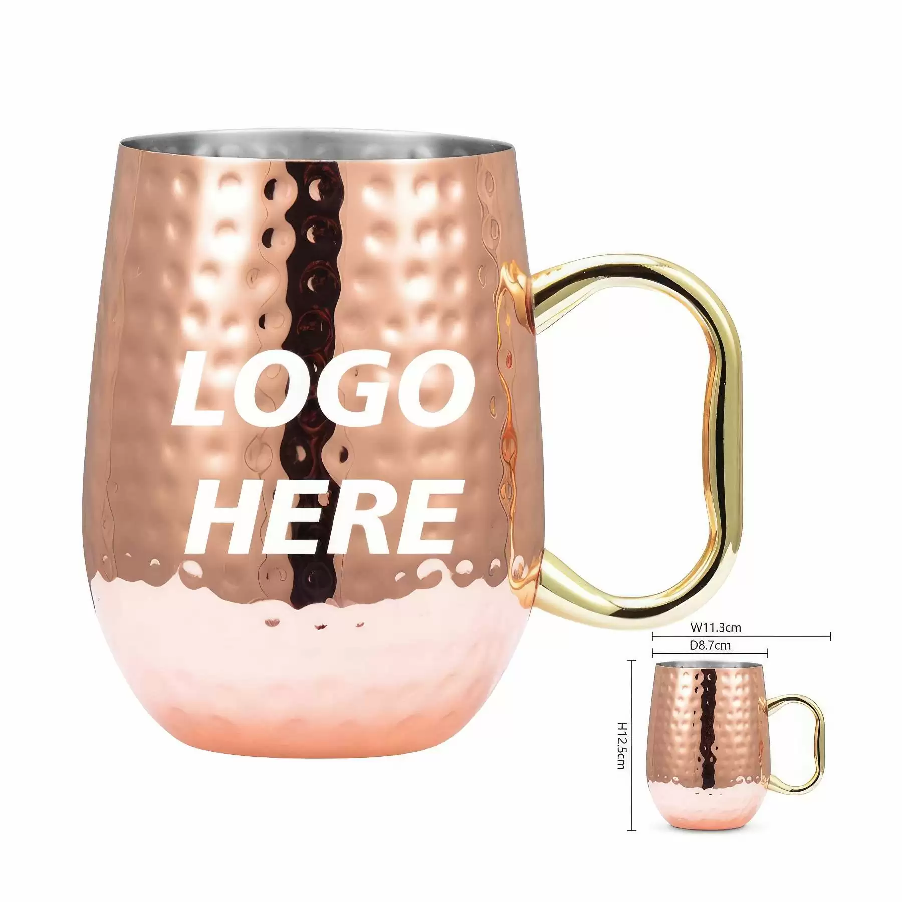 Custom 18 oz Stainless Steel Moscow Mule Mug