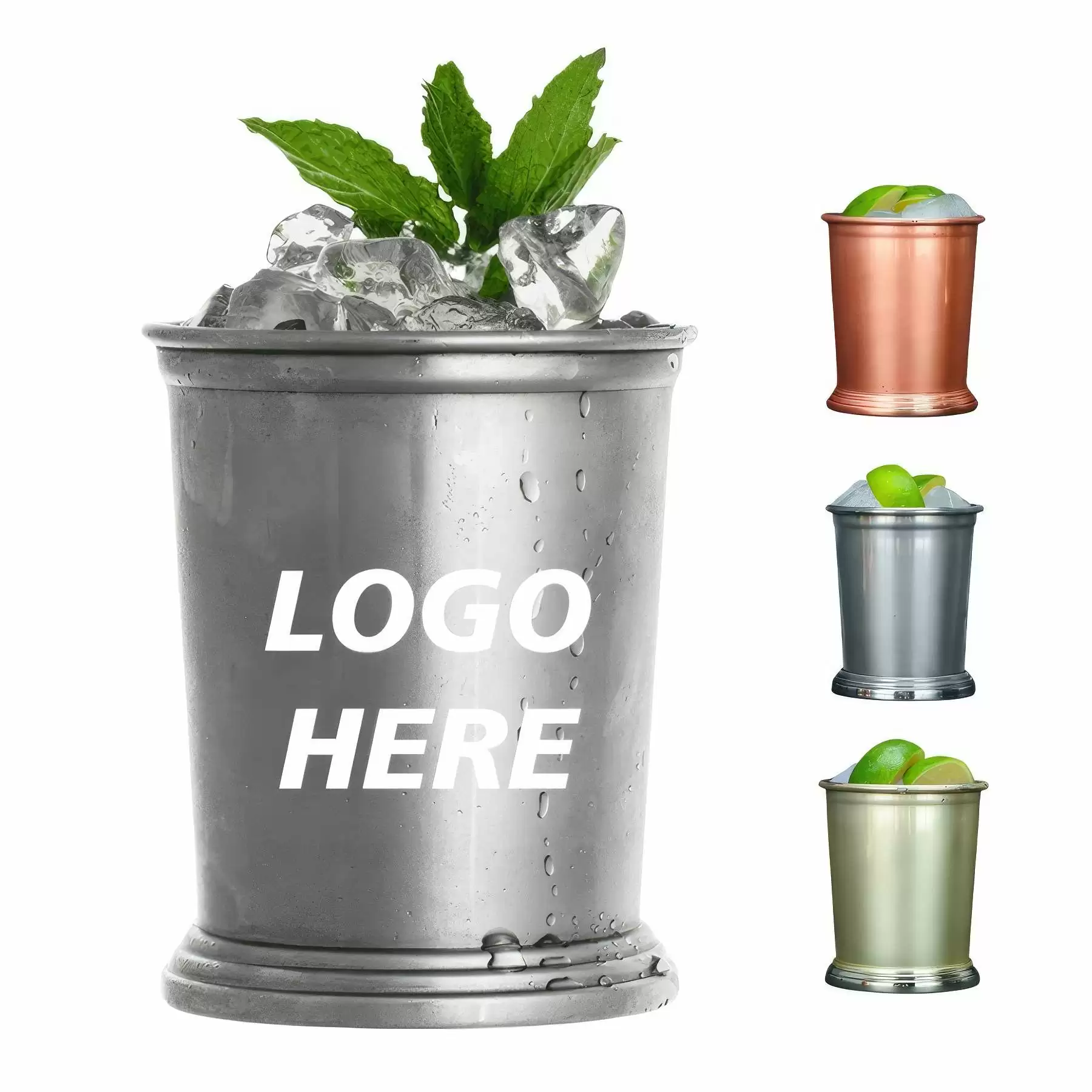 Custom 12 oz Stainless Steel Julep Cup