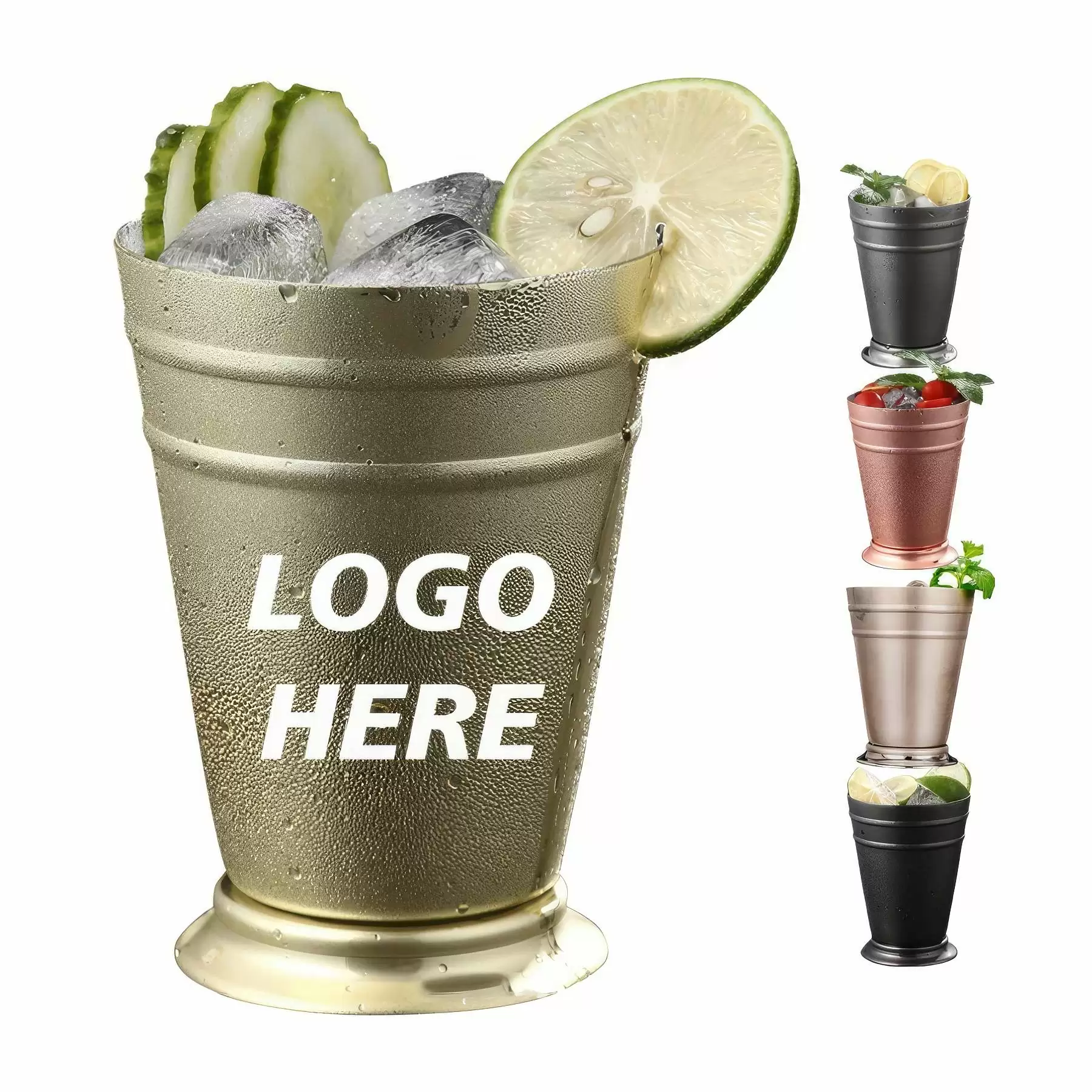 Custom 13 oz Stainless Steel Julep Cup