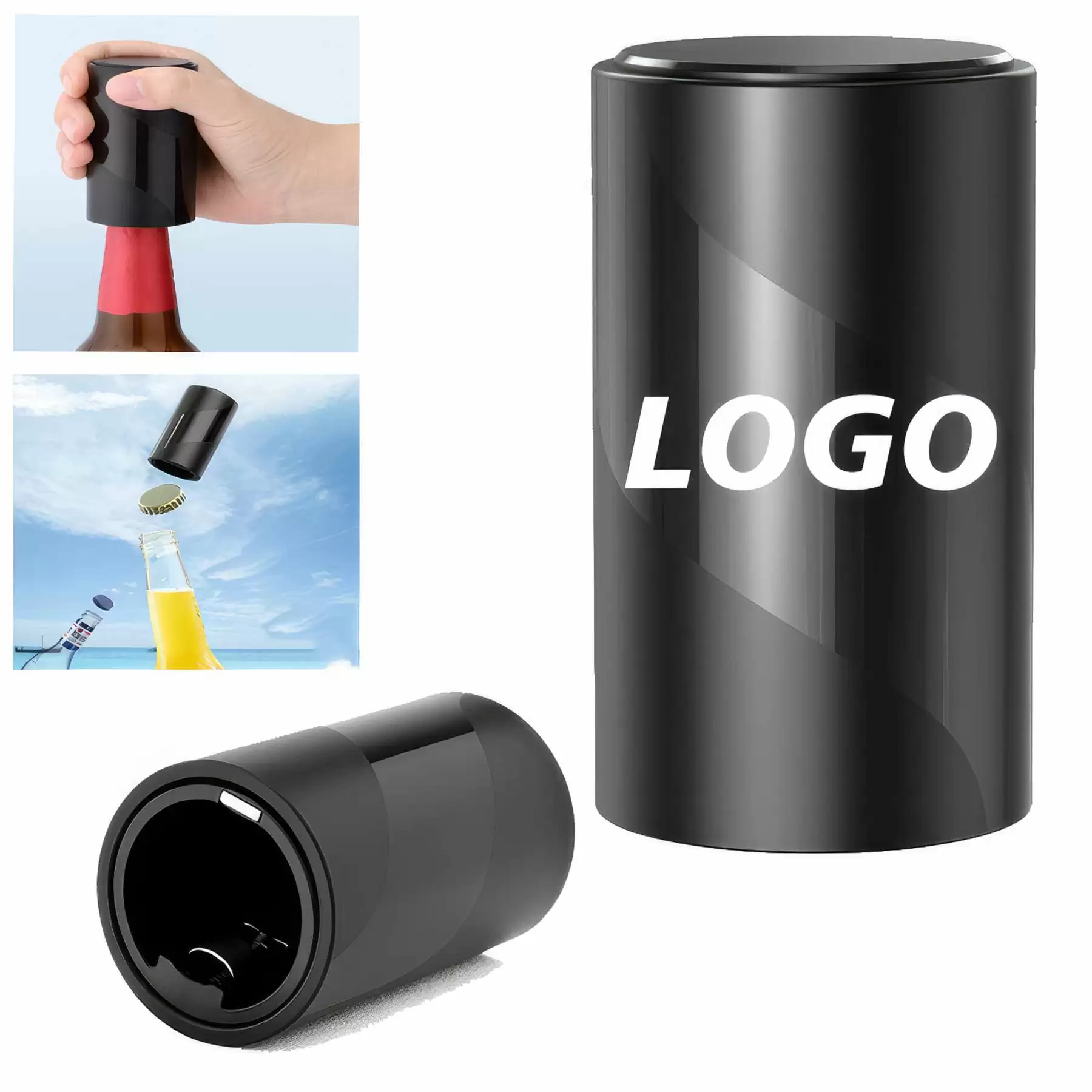 Custom Push Down-Pop Off Beer Bottle Opener