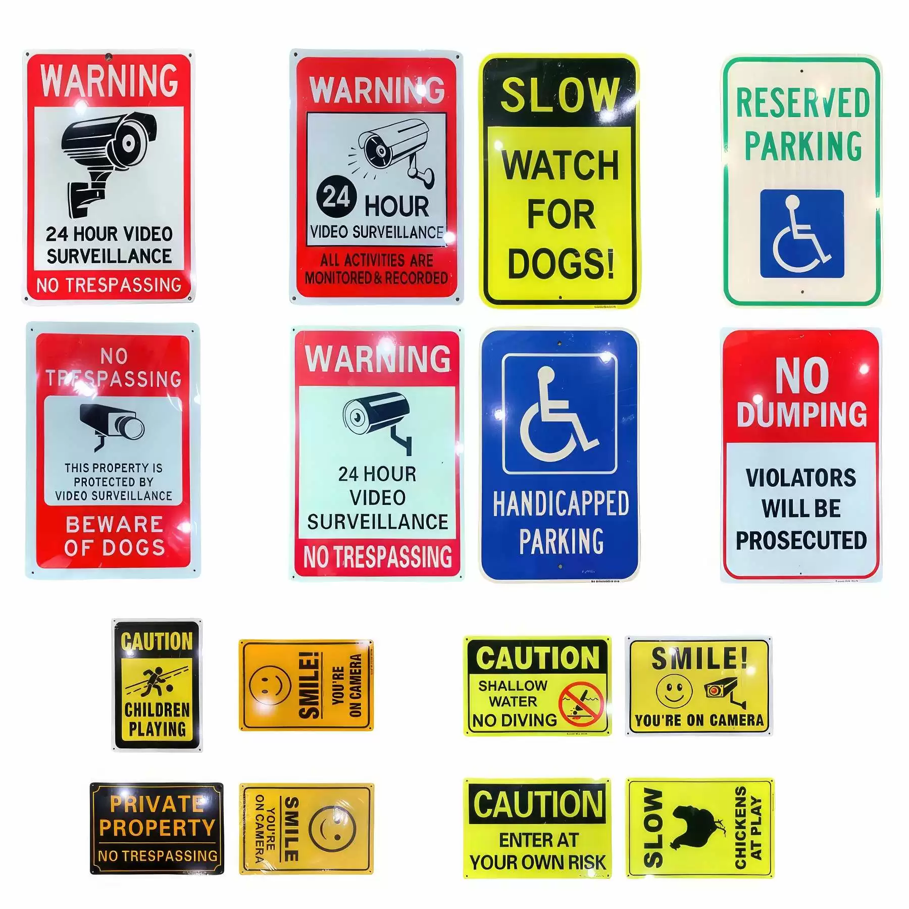 Custom Aluminum Warning Signs