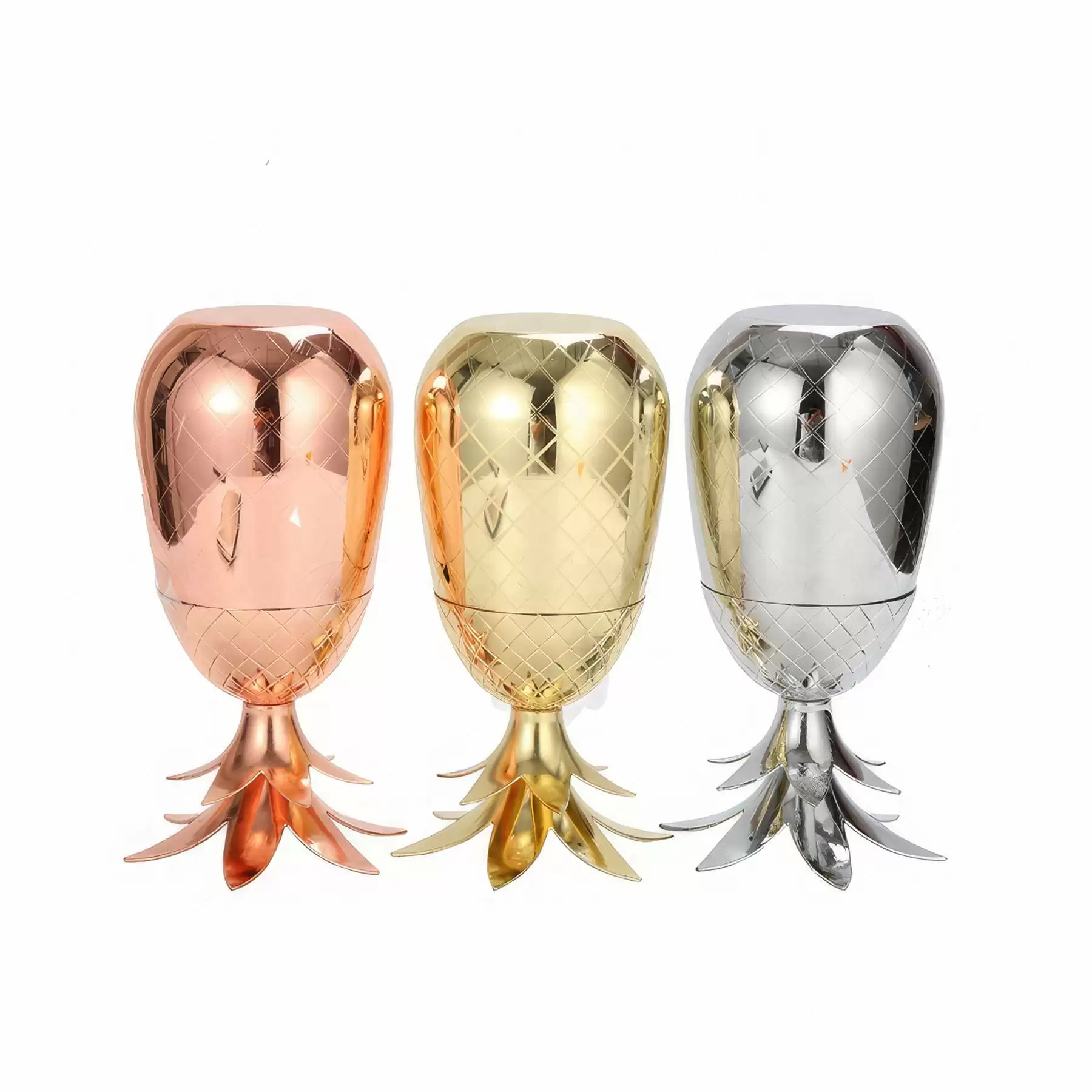 Custom 14 oz Stainless Steel Pineapple Cup - Image 2