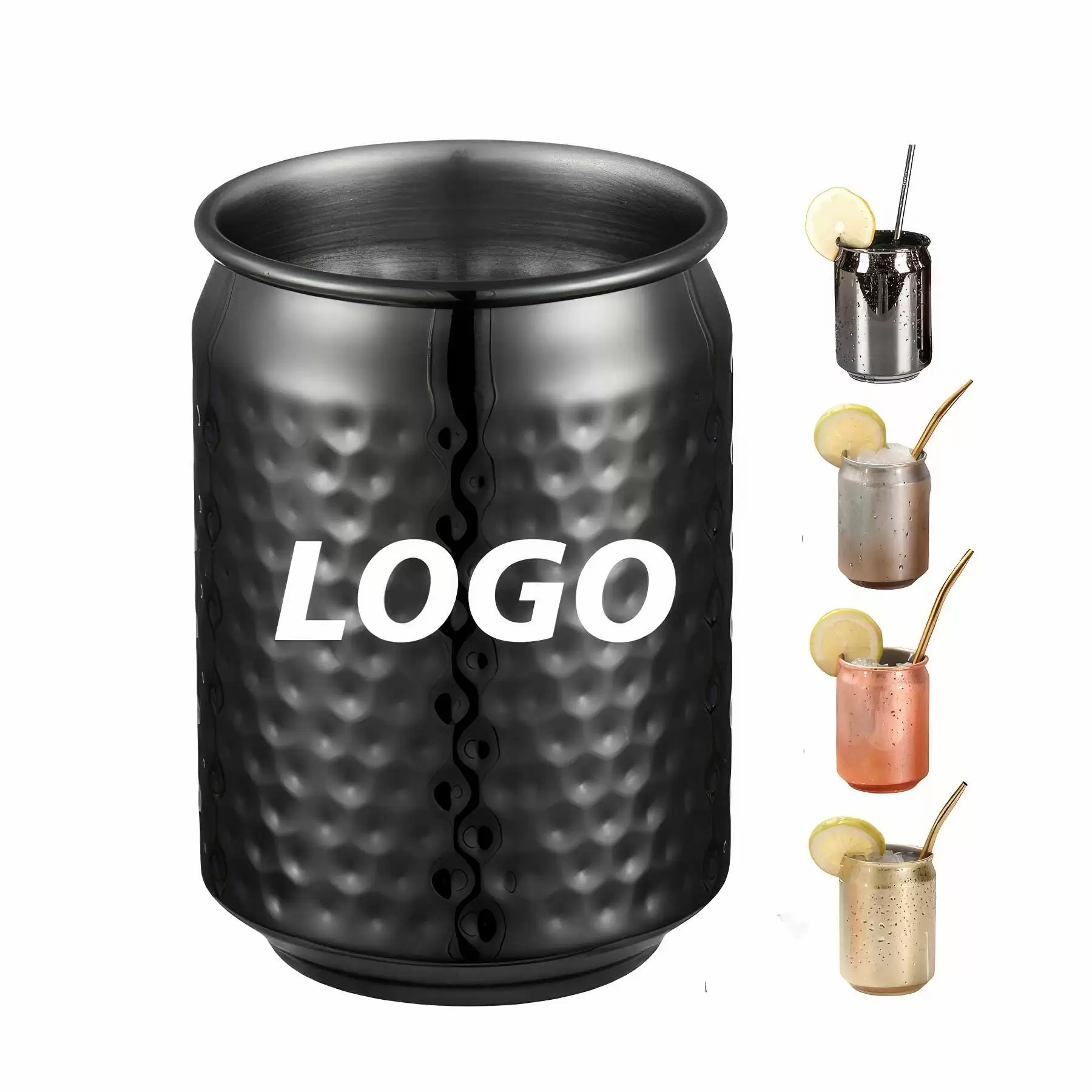 Custom 13 oz Stainless Steel Can Shaped Cups