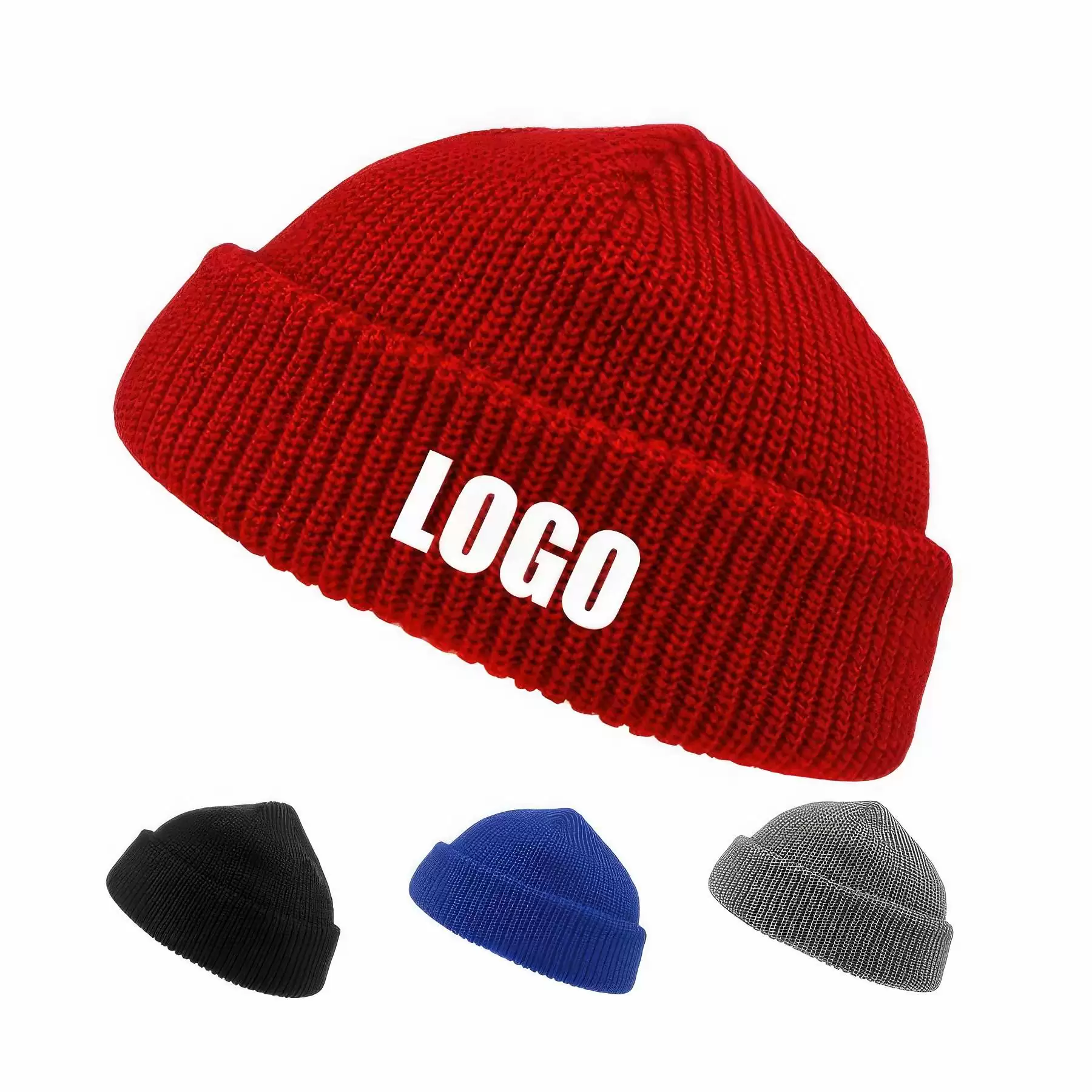 Custom Beanie Hats Winter Knitted Caps Unisex