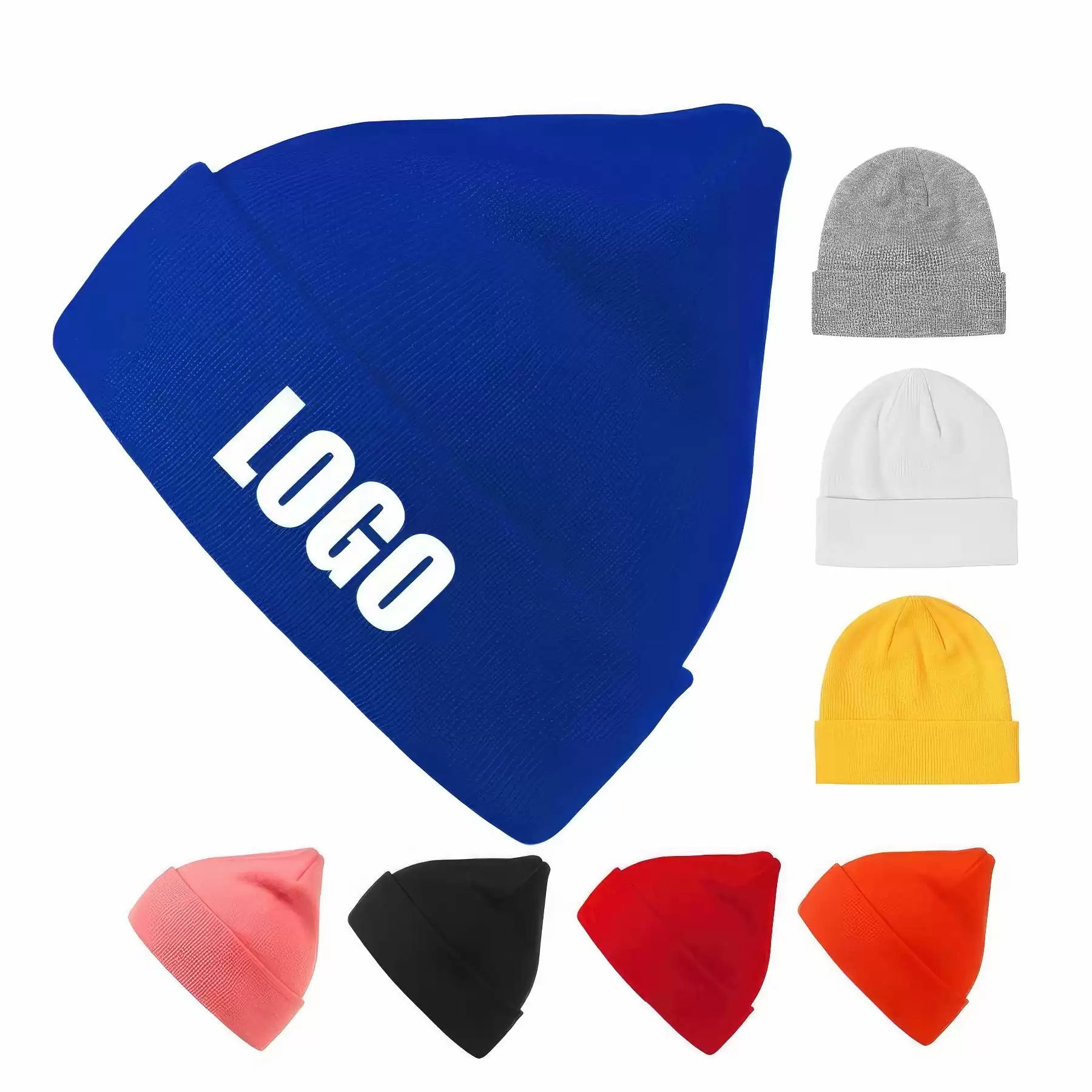 Custom Beanie Hats Winter Knitted Caps Unisex