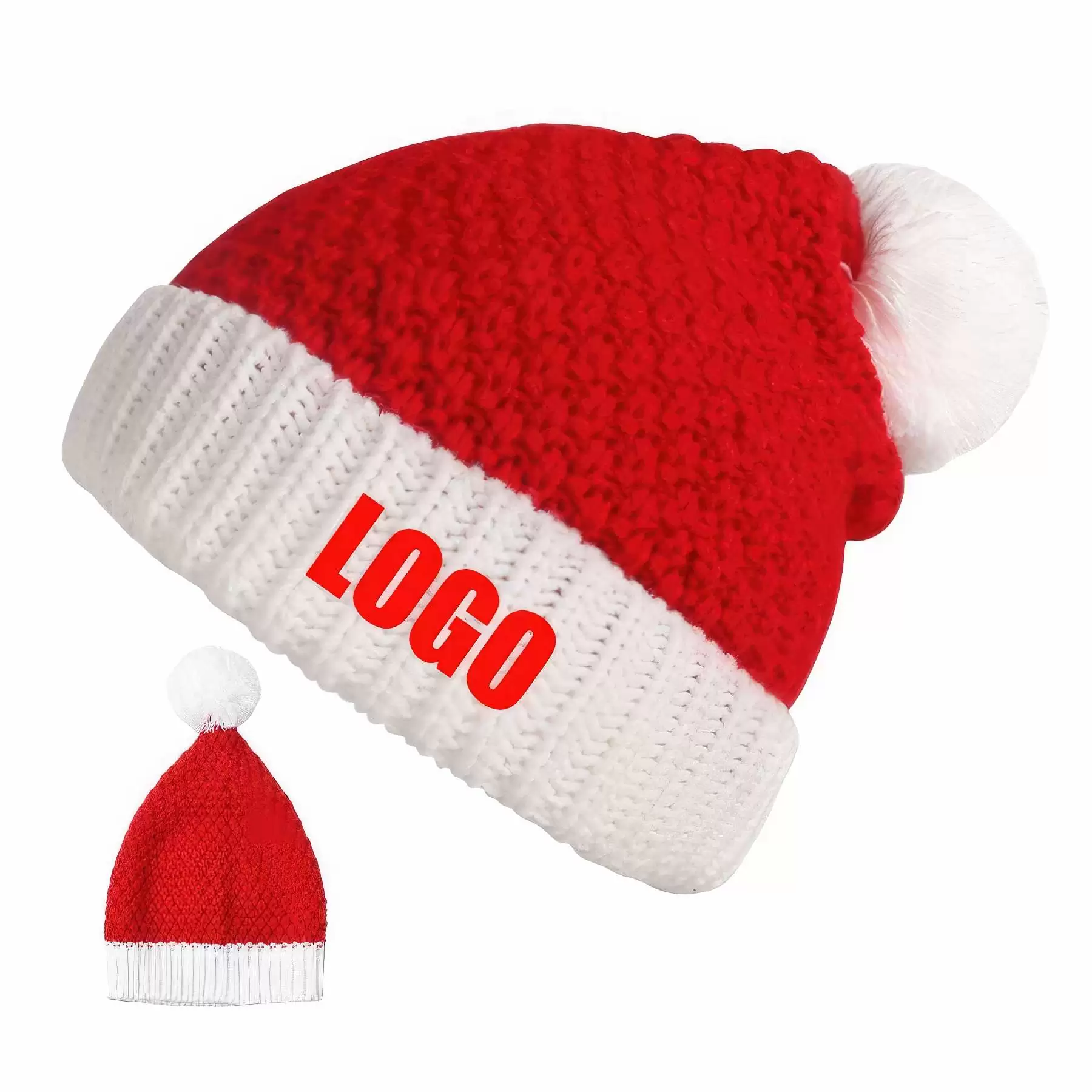 Custom Christmas Hats Winter Knitted Caps Unisex