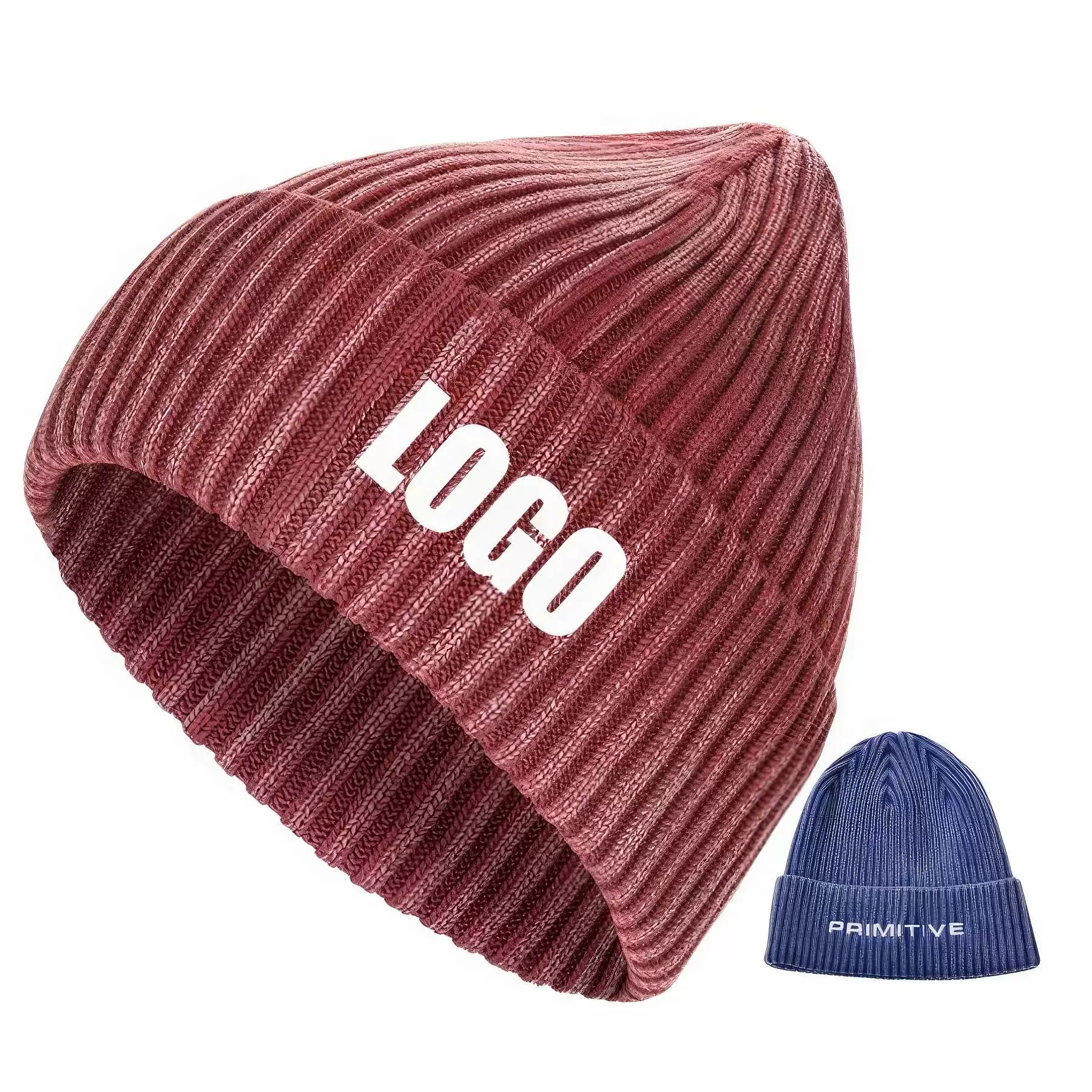 Custom Beanie Hats Winter Knitted Caps Unisex