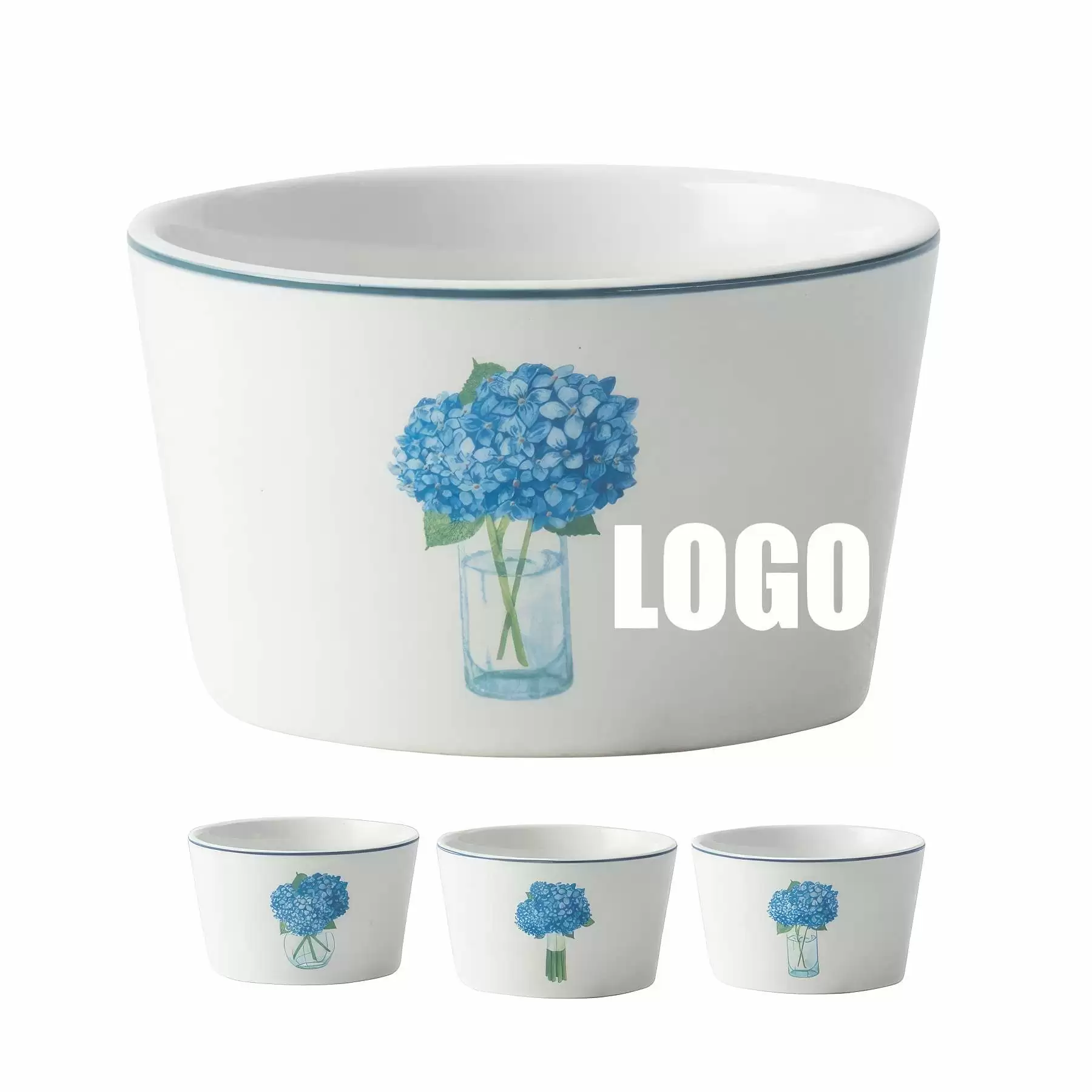 Custom 4.5 Inch Ceramic Dessert Bowls