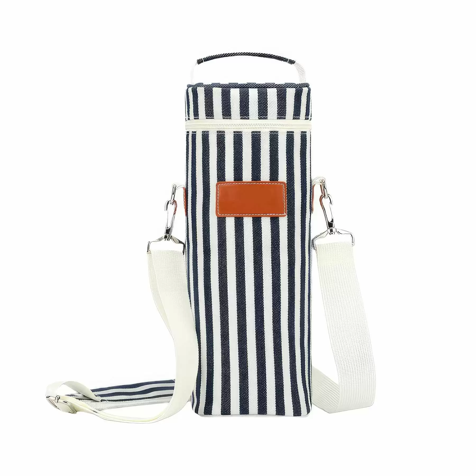 Custom Insulated 1 Bottle Wine Tote Carrier - Image 2