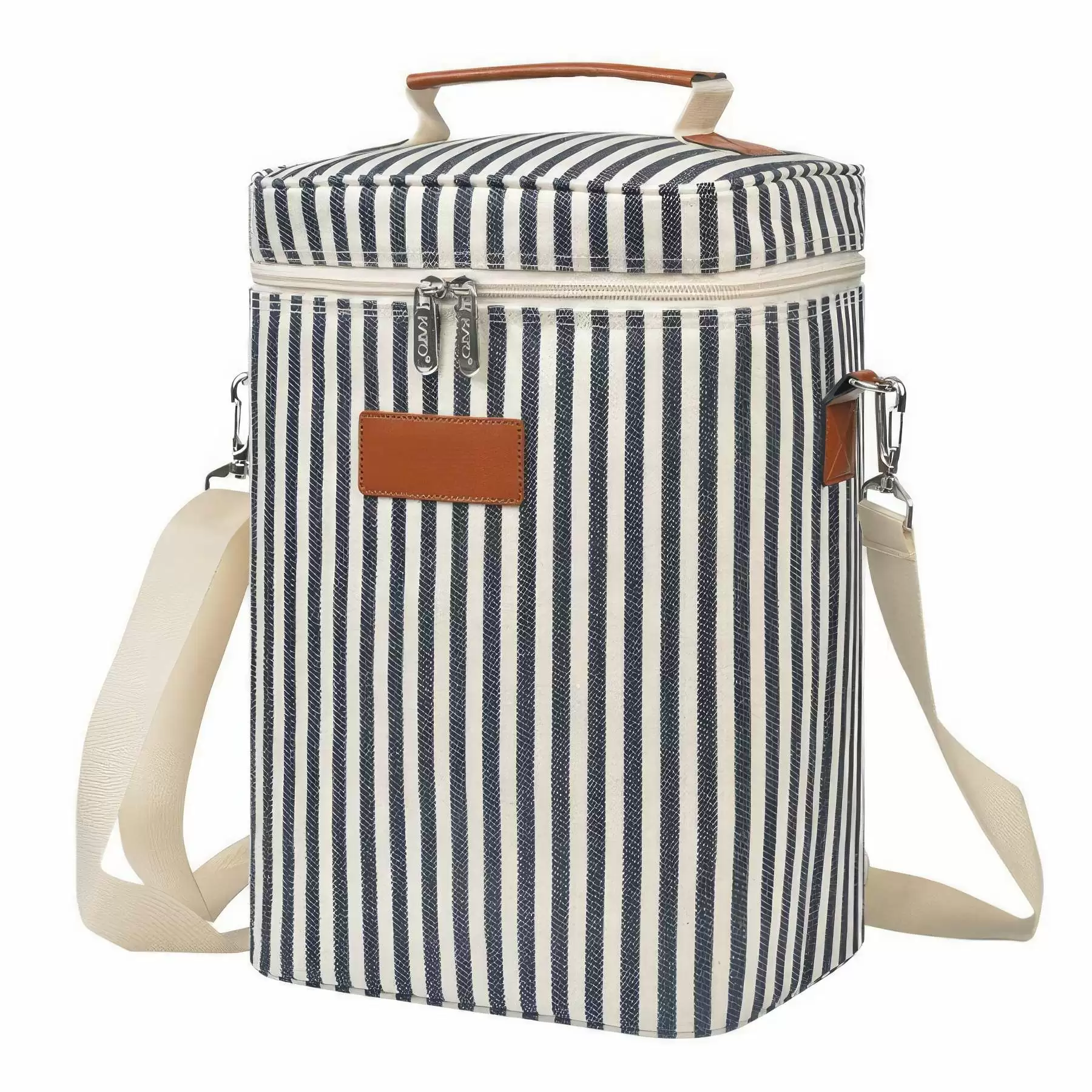 Custom Insulated 4 Bottle Wine Gift Tote Carrier - Image 2