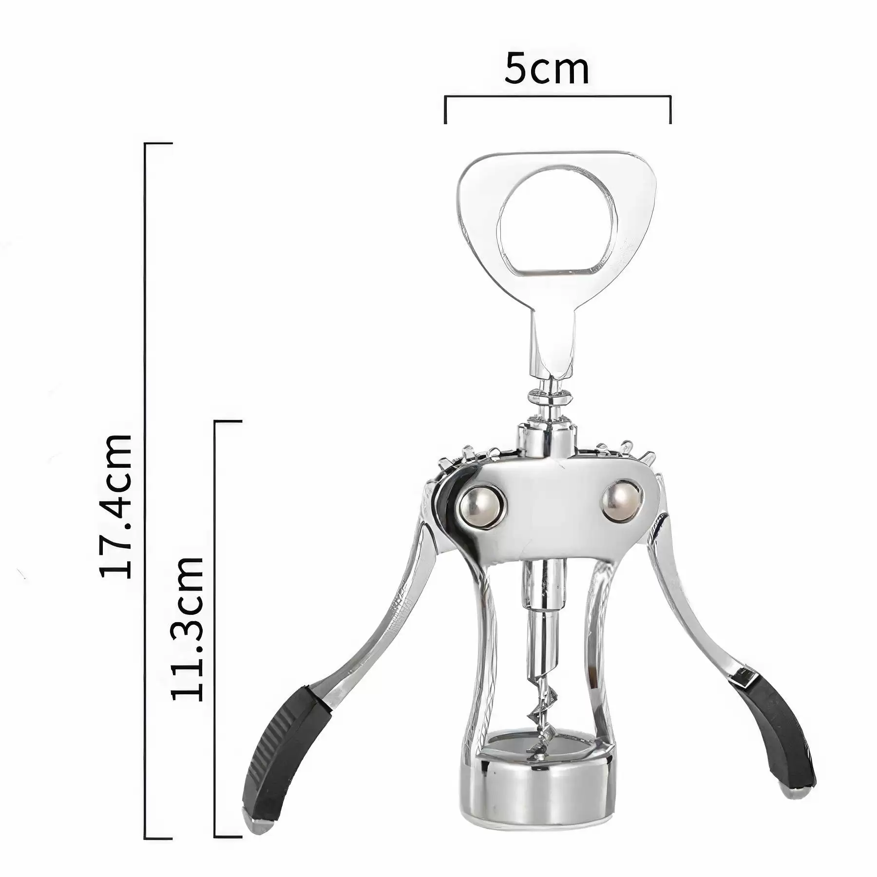 Custom Zinc Alloy Premium Wing Corkscrew Wine Bottle Opener - Image 2