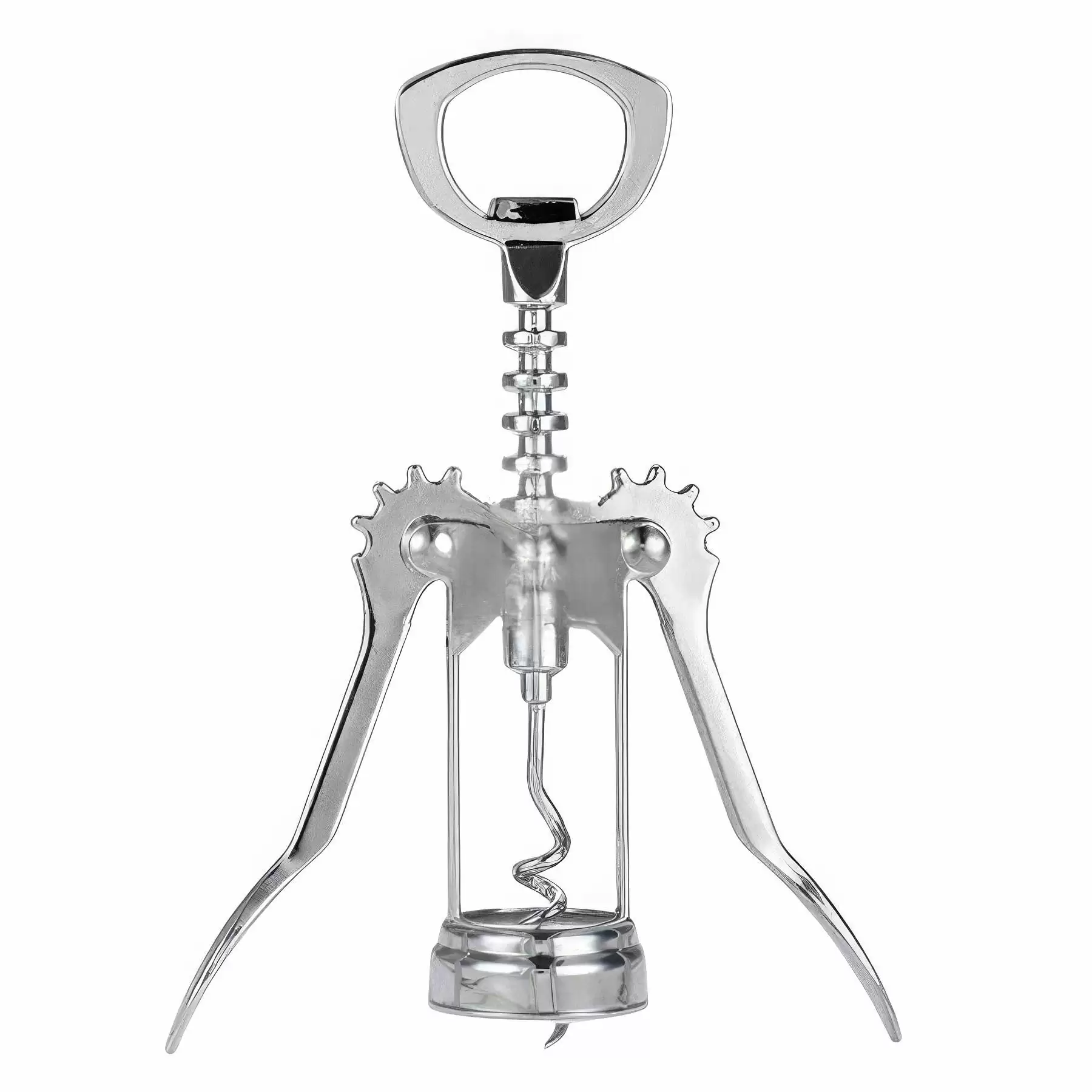 Custom Stainless Steel Wing Corkscrew Wine Bottle Opener - Image 2