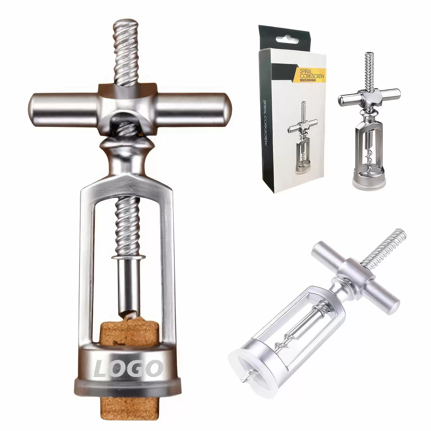 Custom Stainless Steel Screwpull-levers Wine Opener