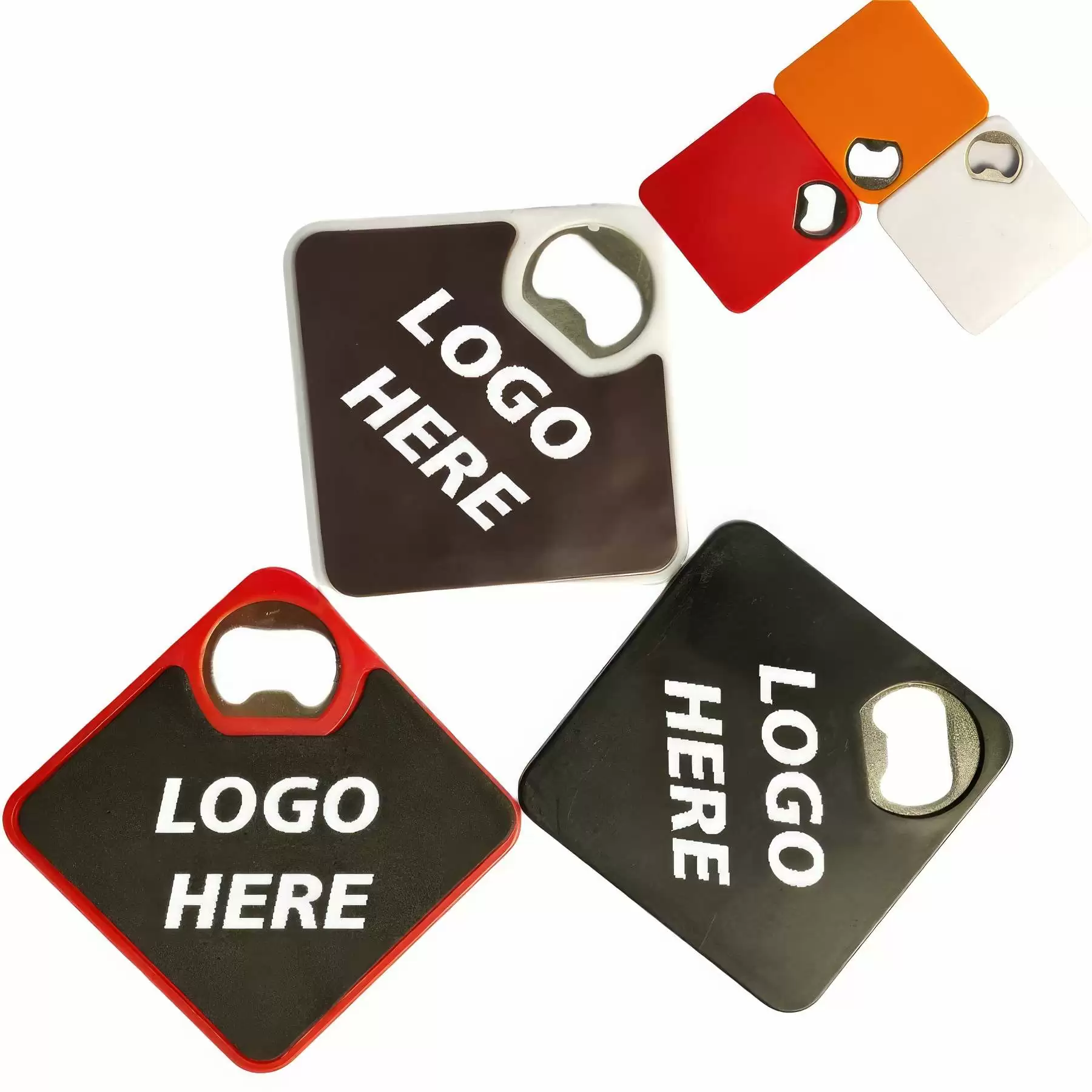 Custom Square Coaster and Bottle Opener