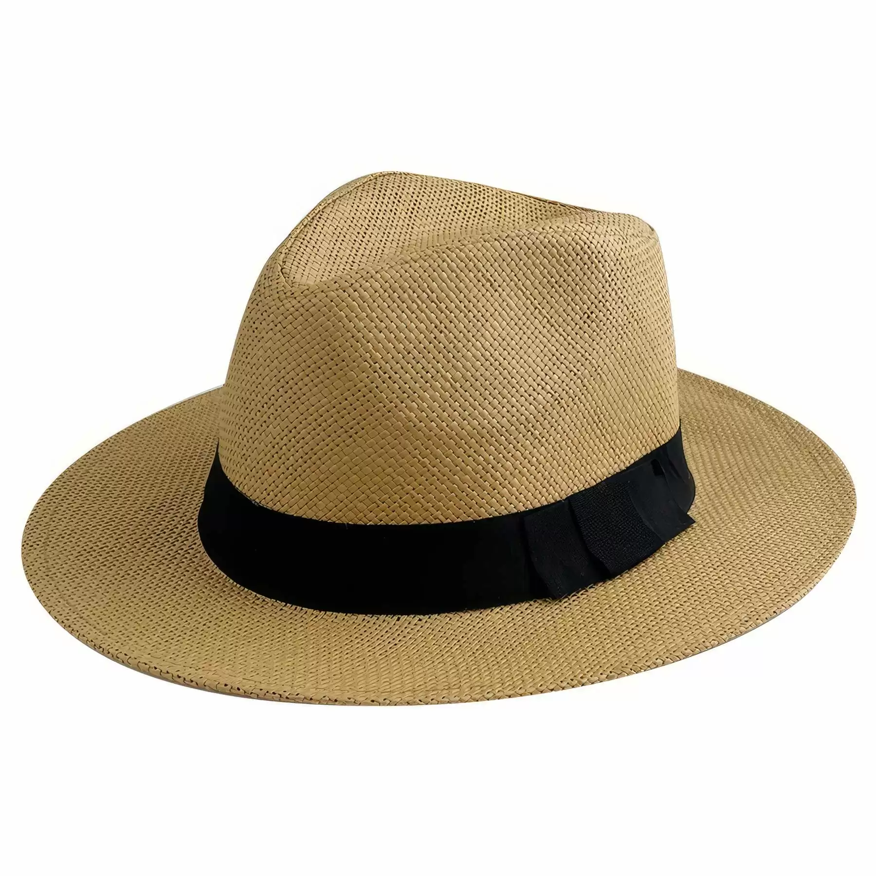Custom Wide Brim Straw Panama Beach Sun Hat - Image 2