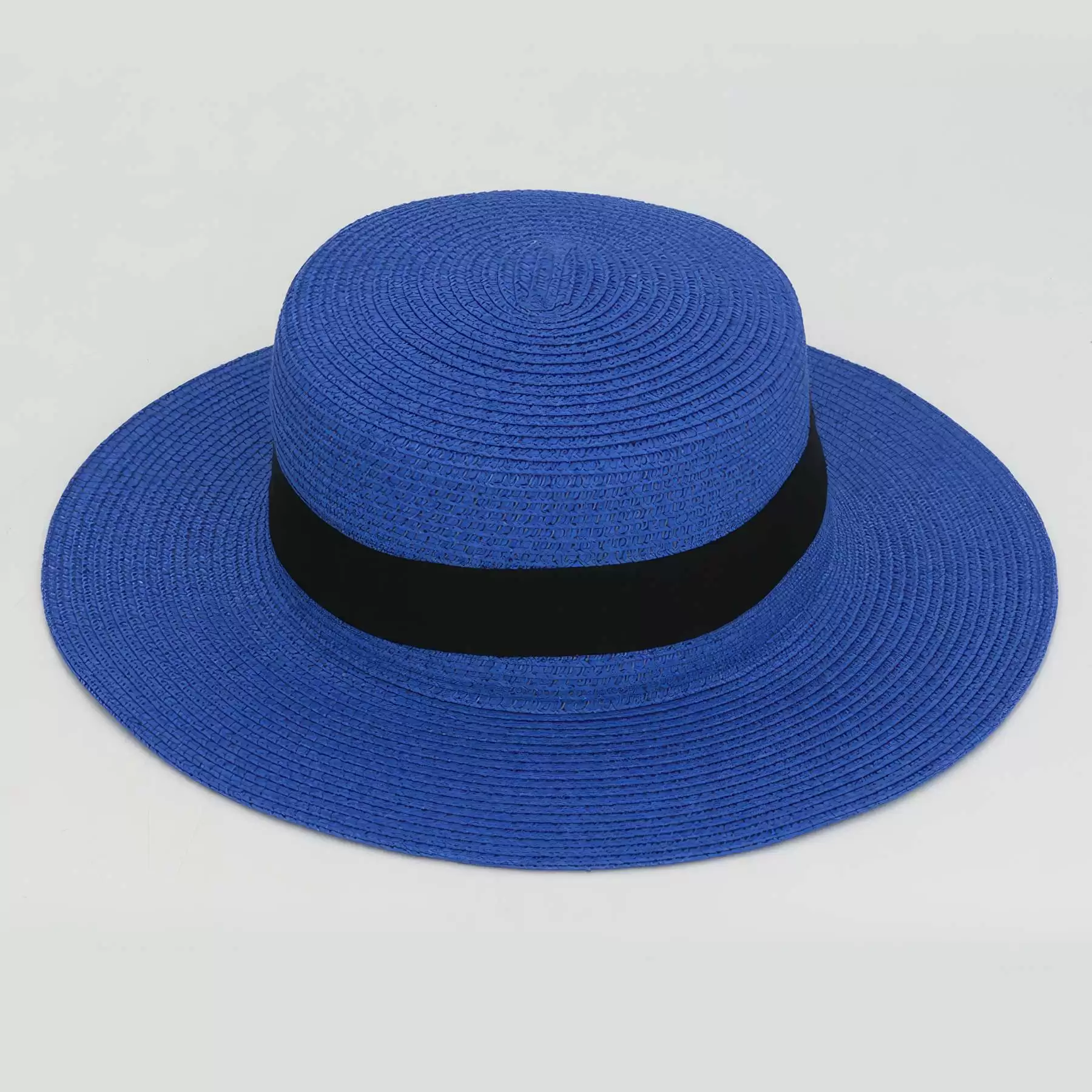 Custom Wide Brim Straw Panama Beach Sun Hat - Image 2