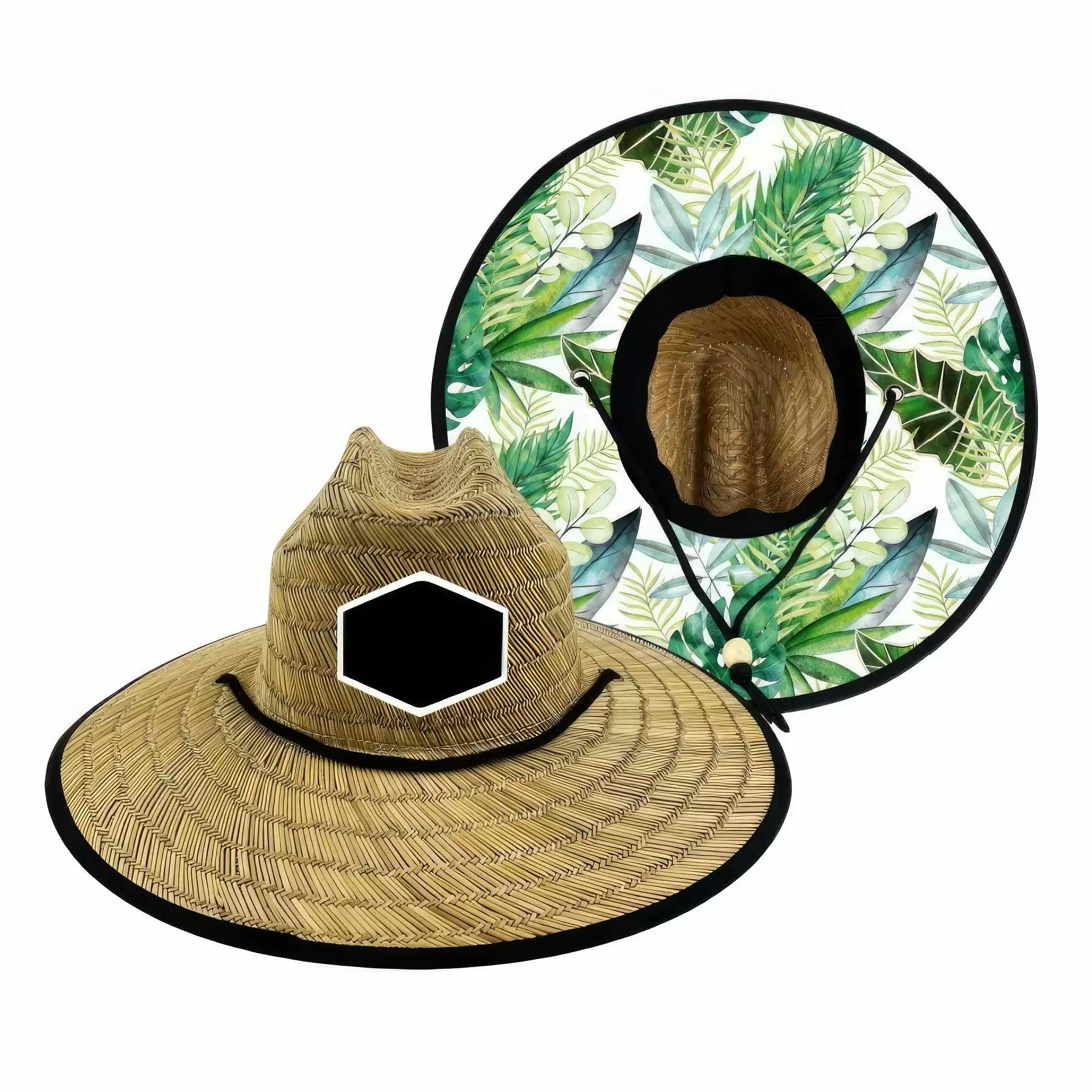 Custom Classic Straw Sun Beach Hat For Men And Women - Image 2