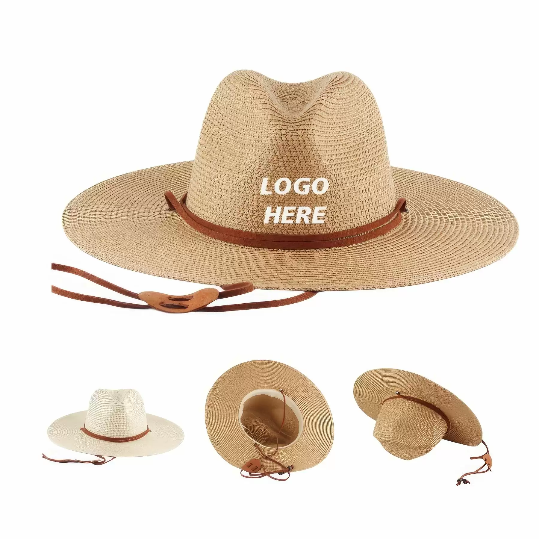 Custom Classic Straw Sun Beach Hat For Men And Women