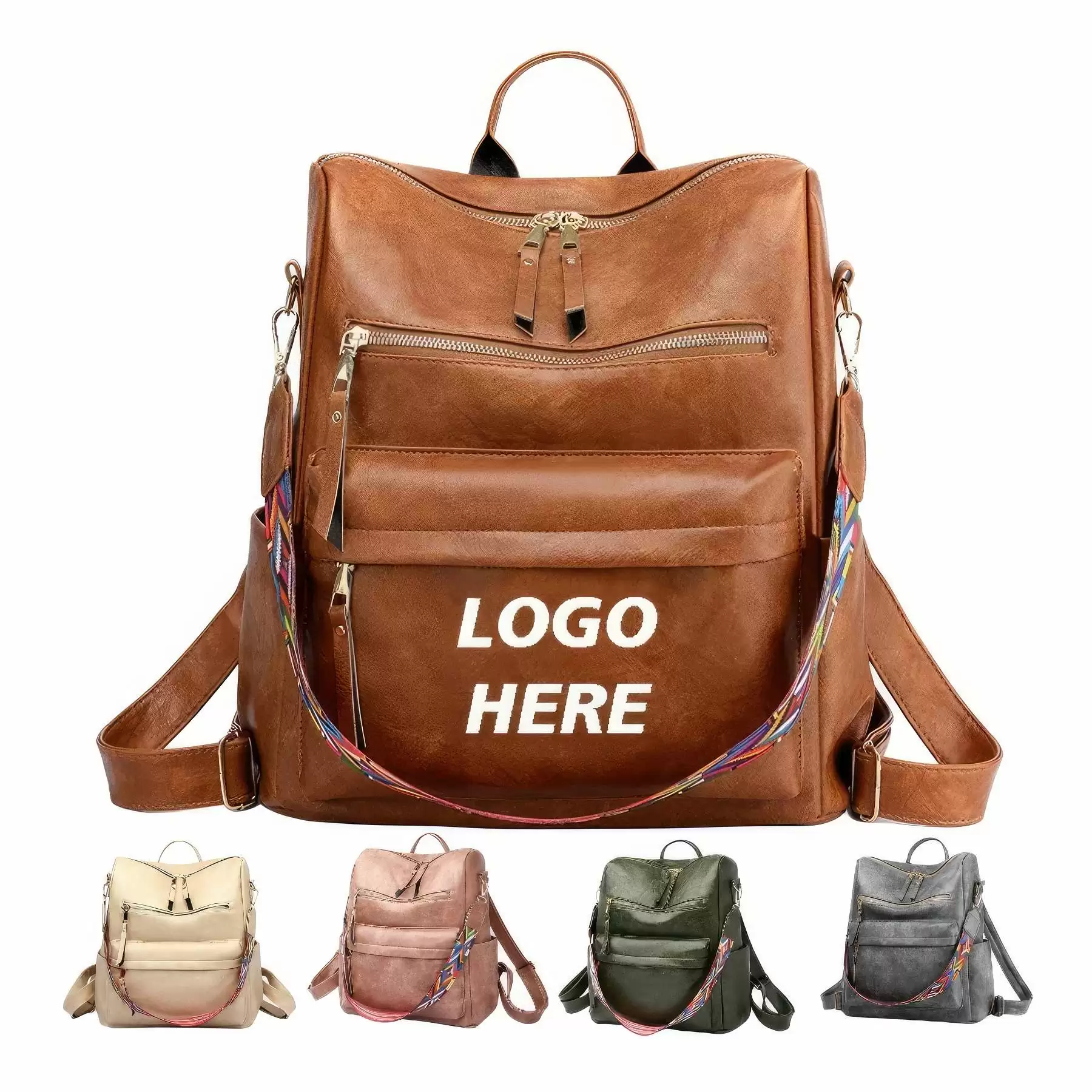 Custom Leather Travel Fashion Shoulder Bags with Tassel